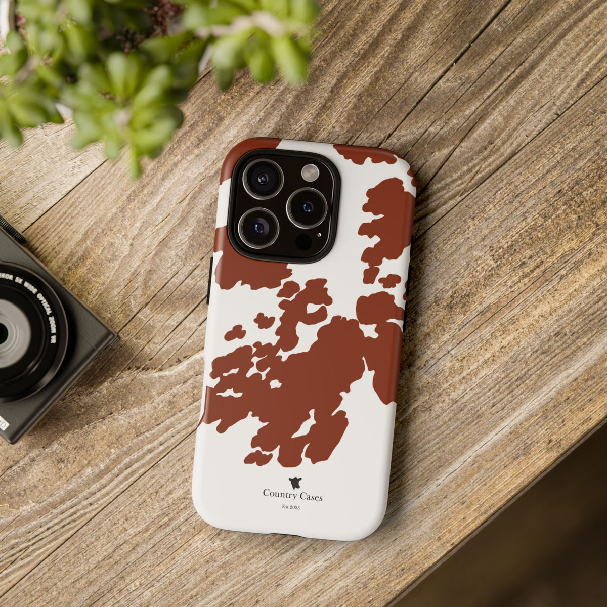 Red Cow Print Case