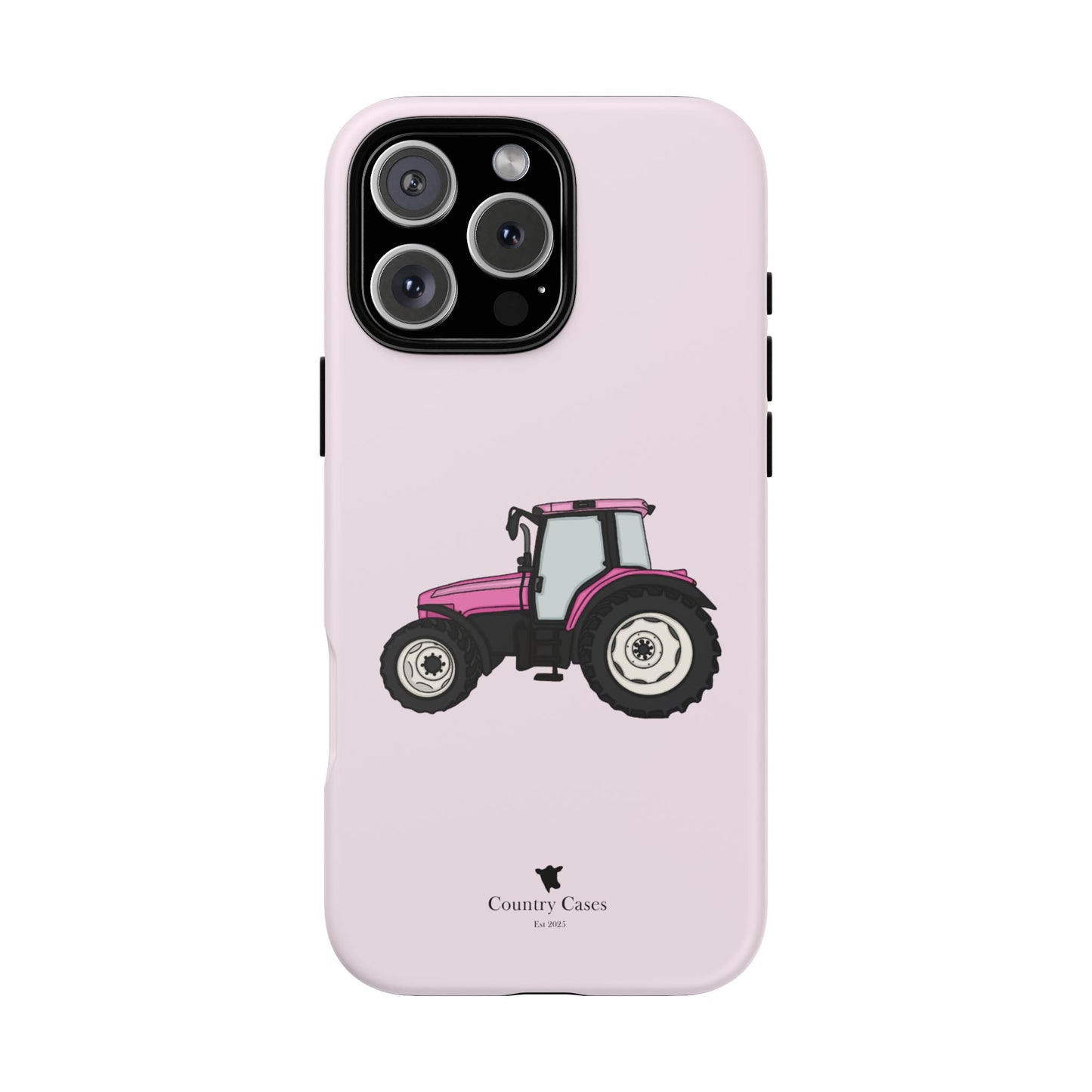 Pink tractor case