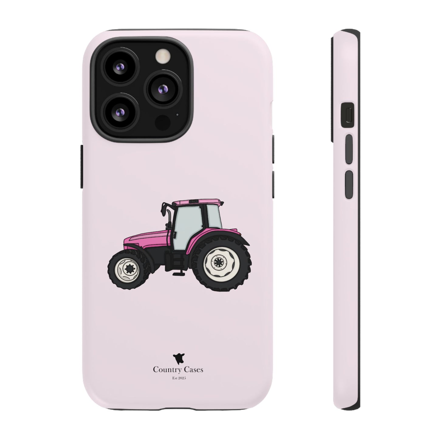 Pink tractor case