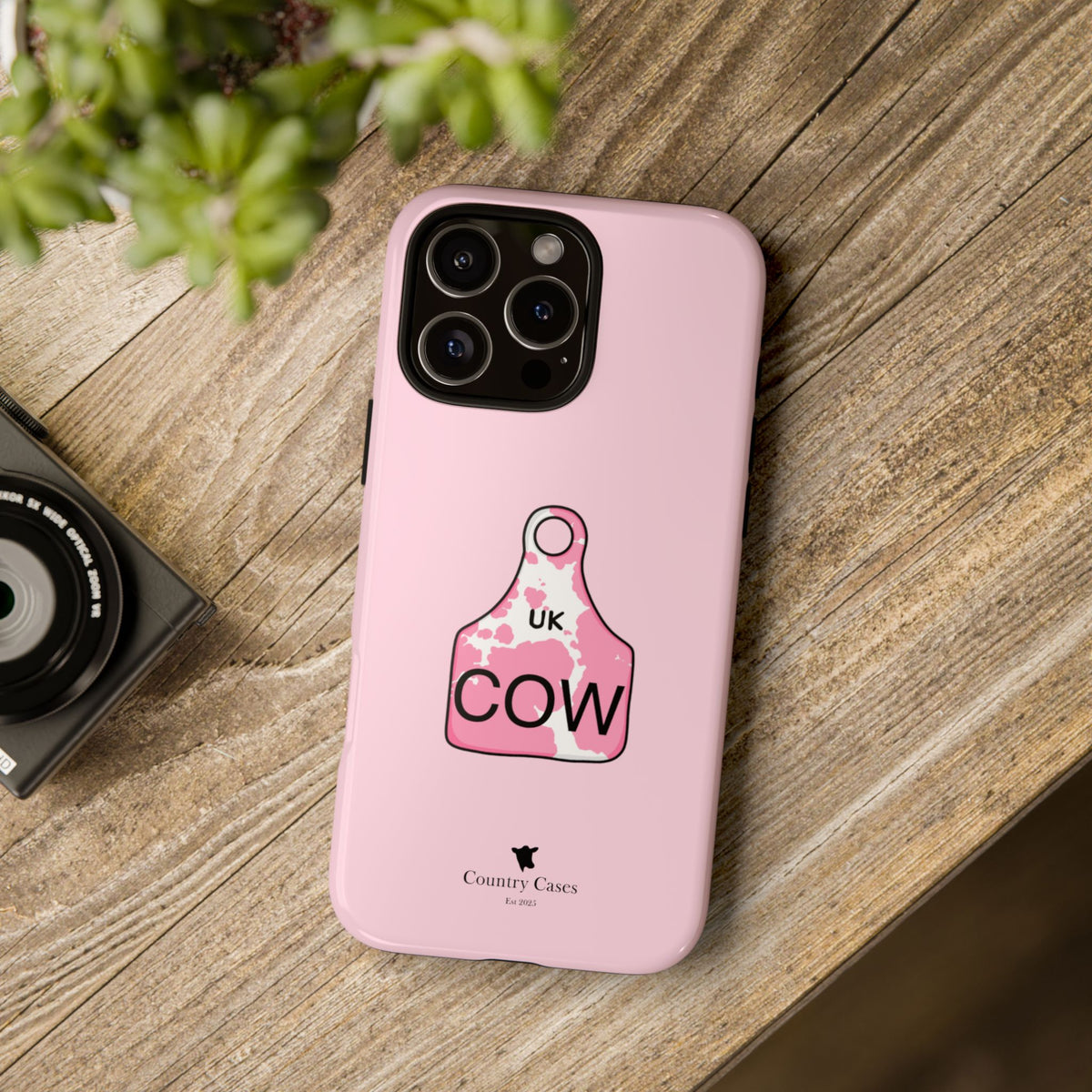Pink Ear Tag Case