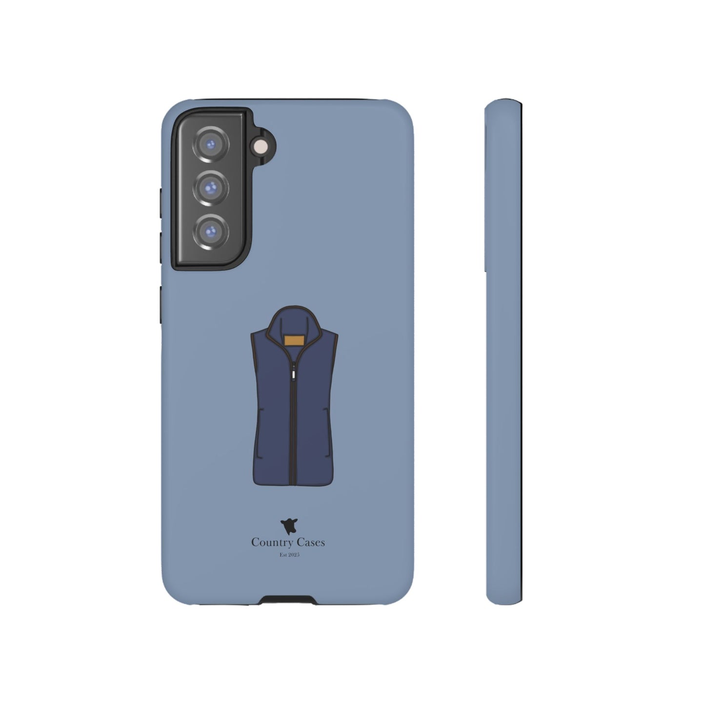 Android blue waistcoat case