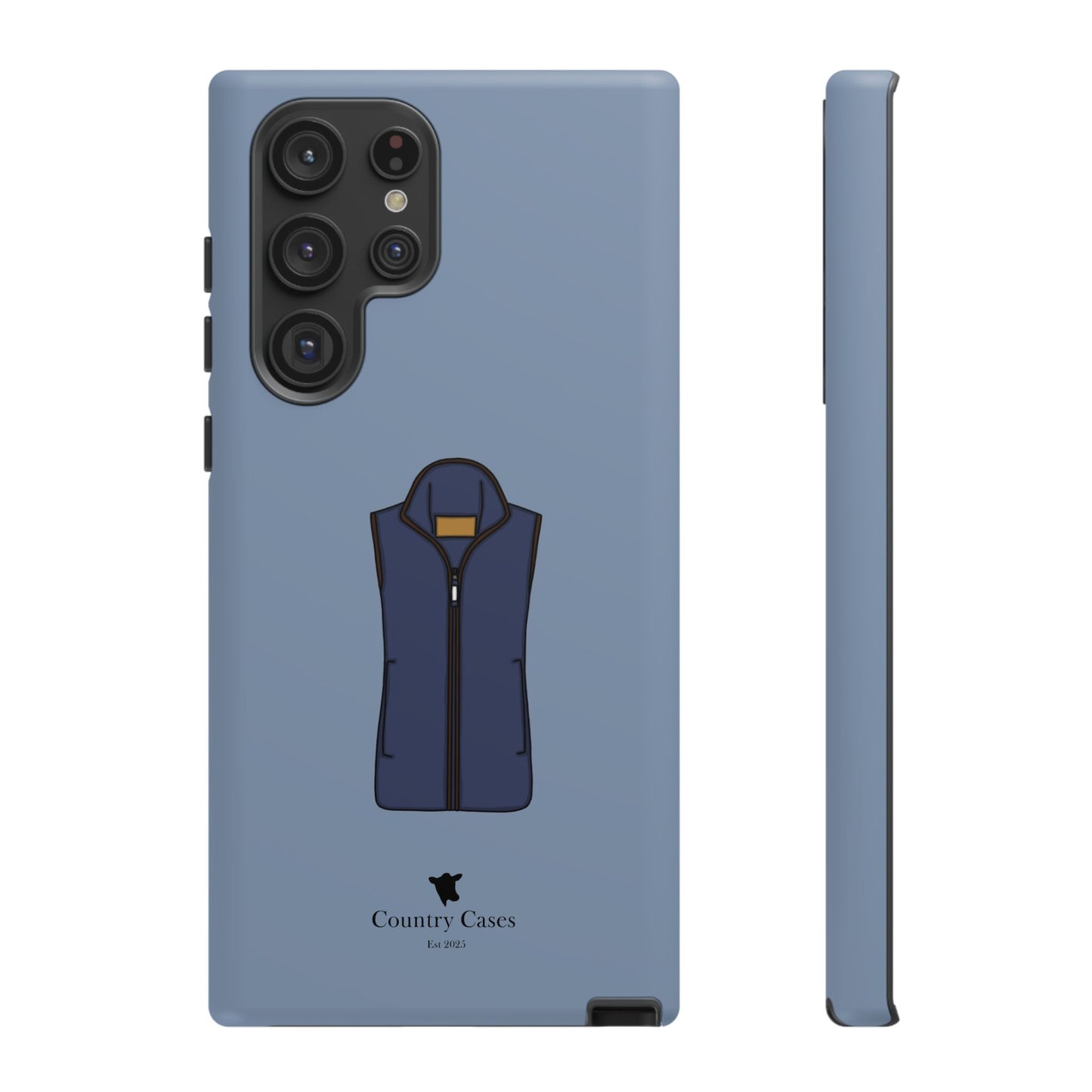 Android blue waistcoat case