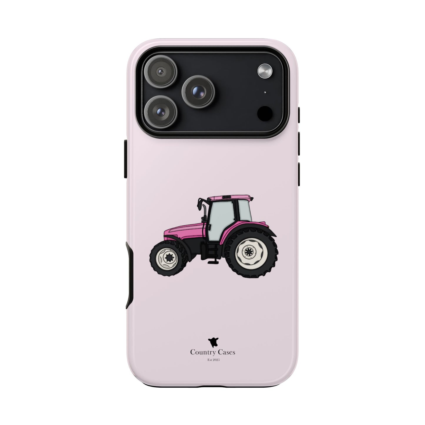 Pink tractor case