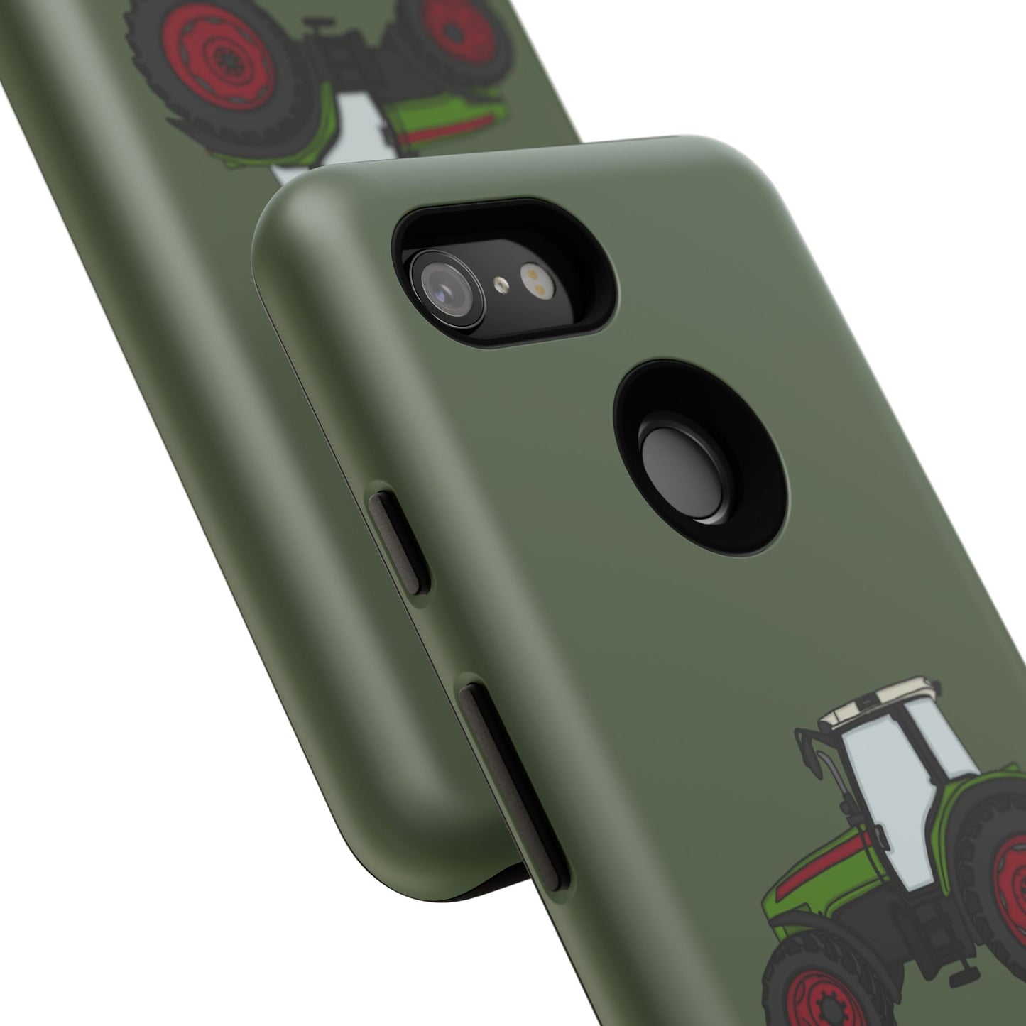 Android green tractor case