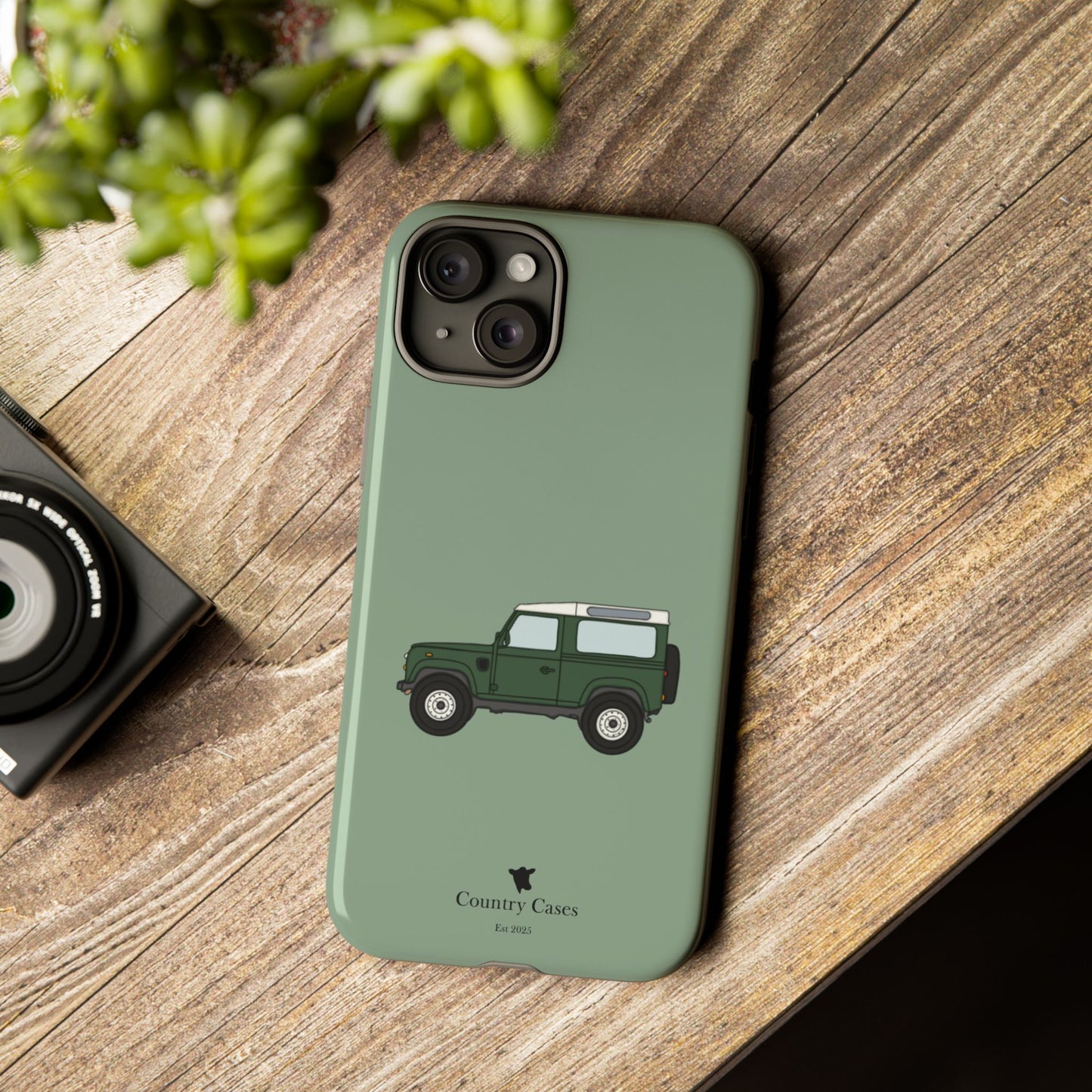 Green landy phone case
