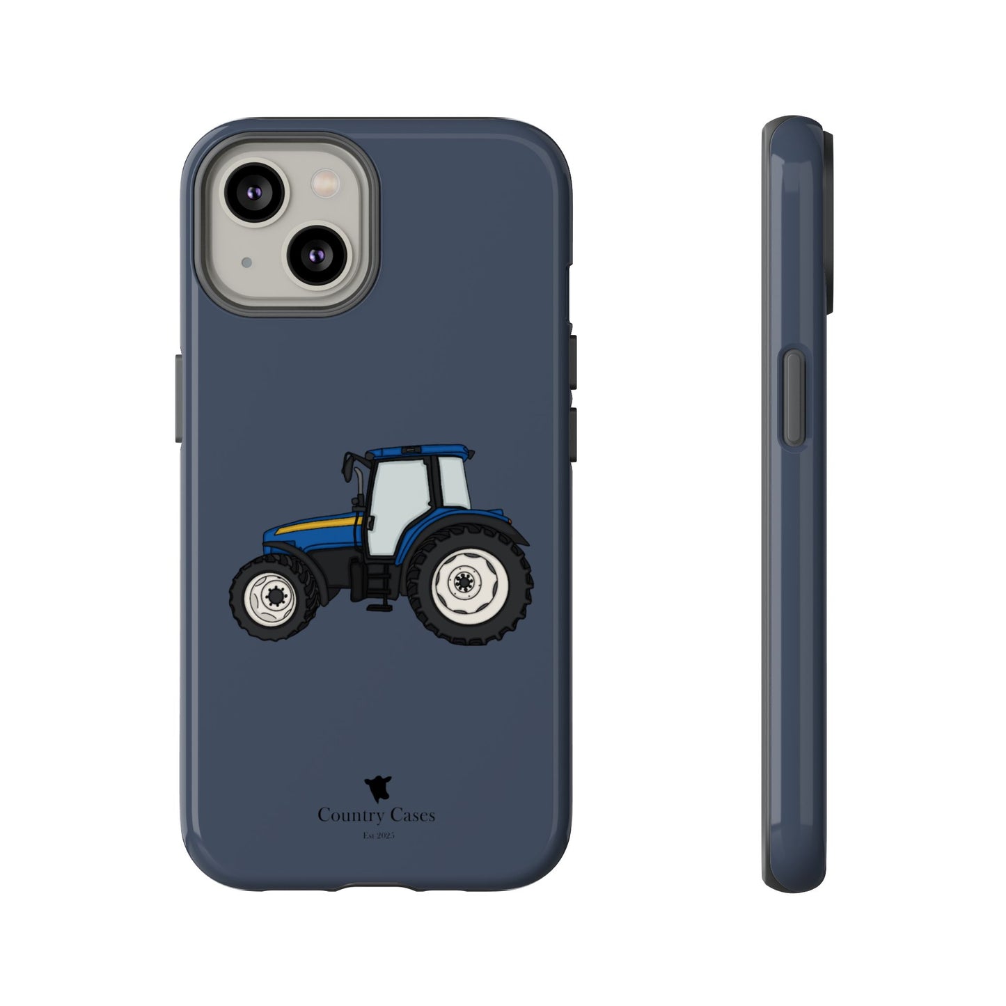 Blue tractor case