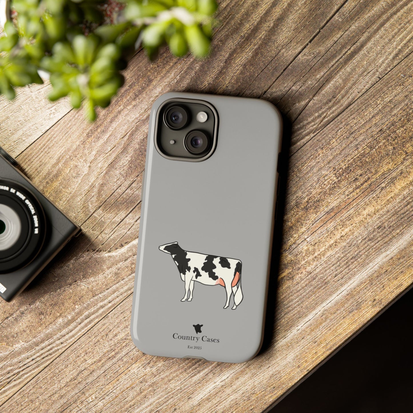 Black and white Holstein case