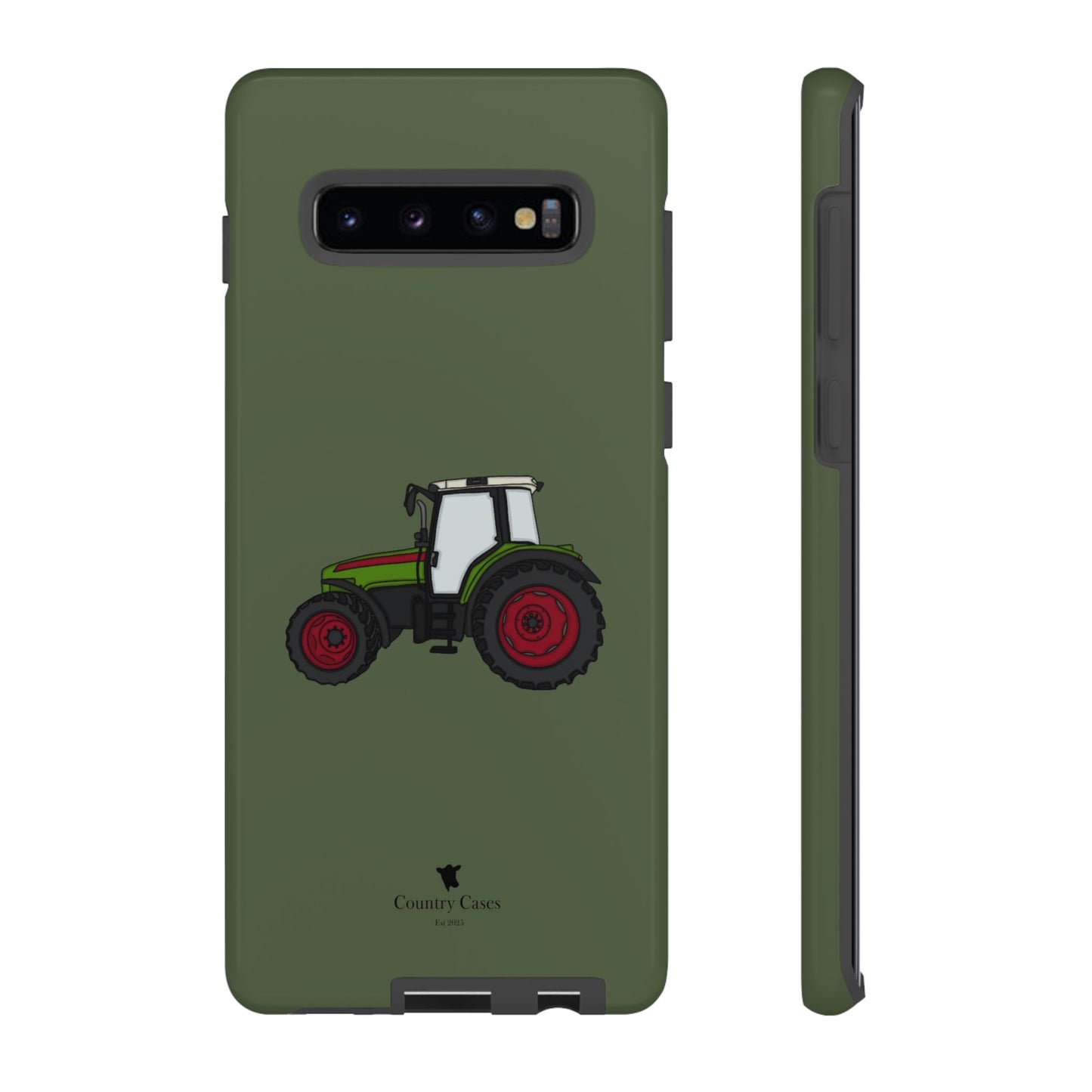 Android green tractor case