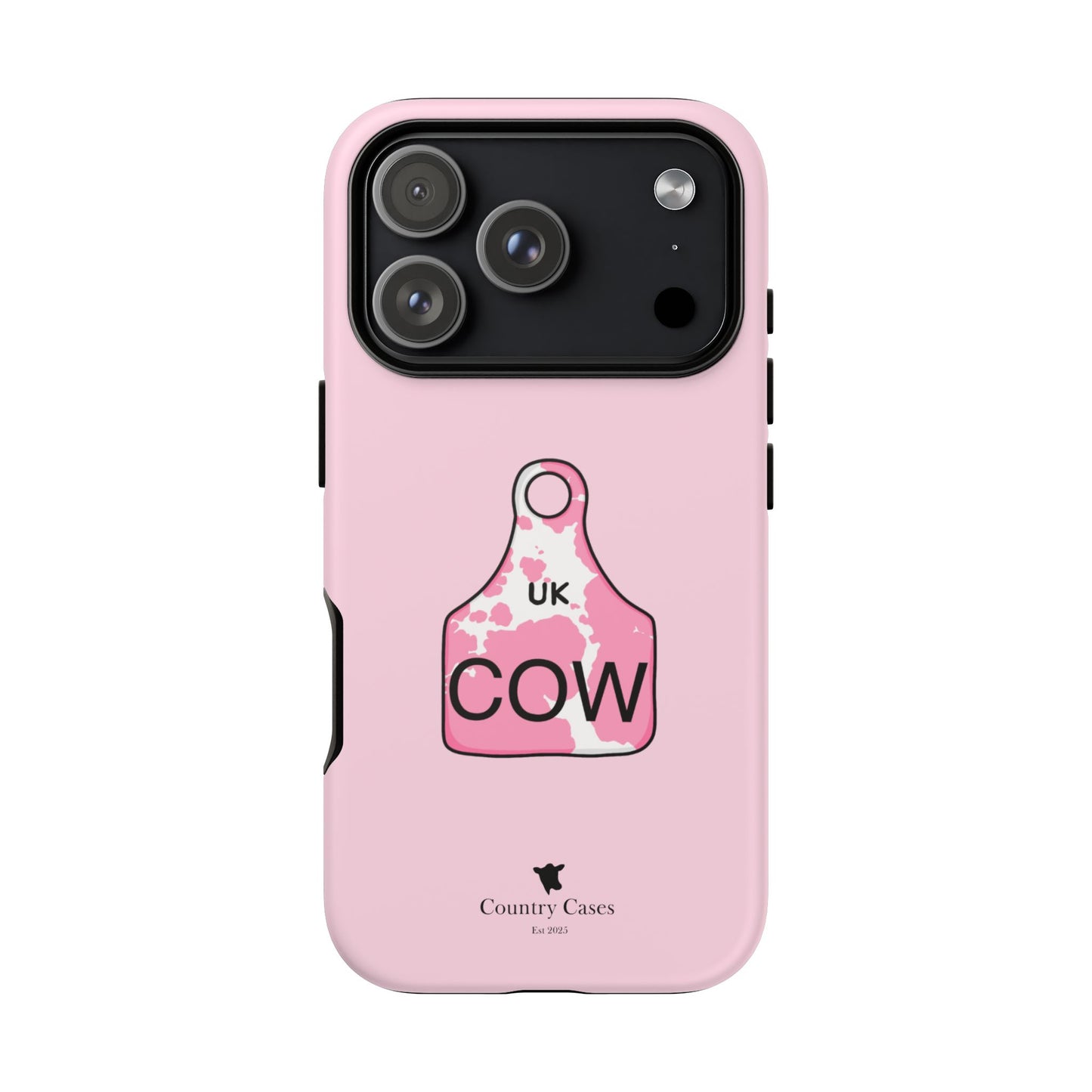 Pink ear tag case
