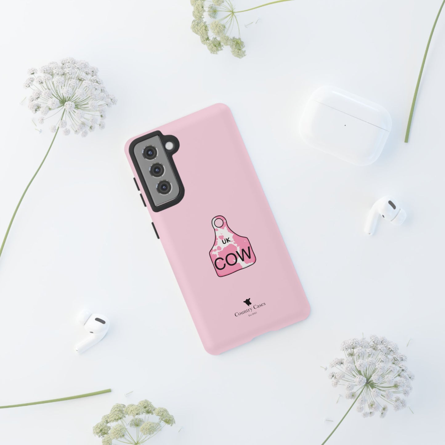 Android pink ear tag case