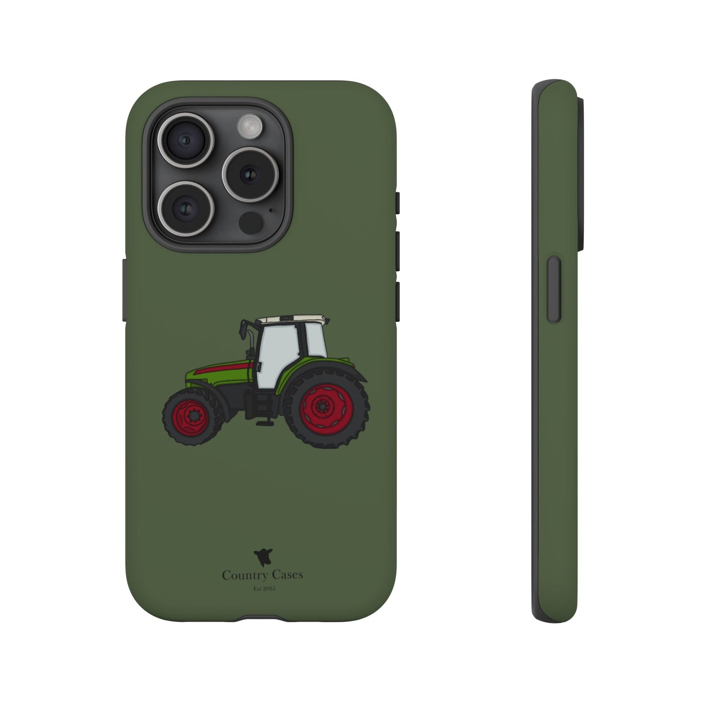 Green tractor case