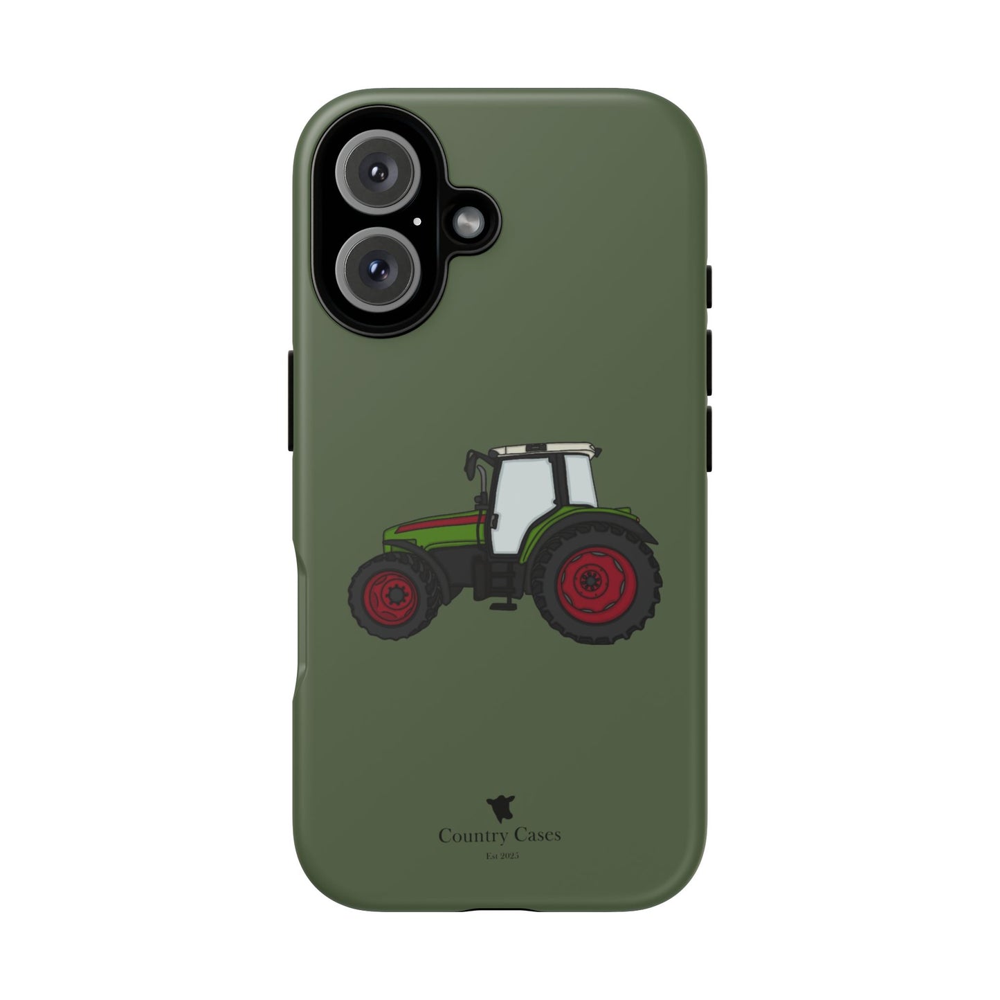 Green tractor case