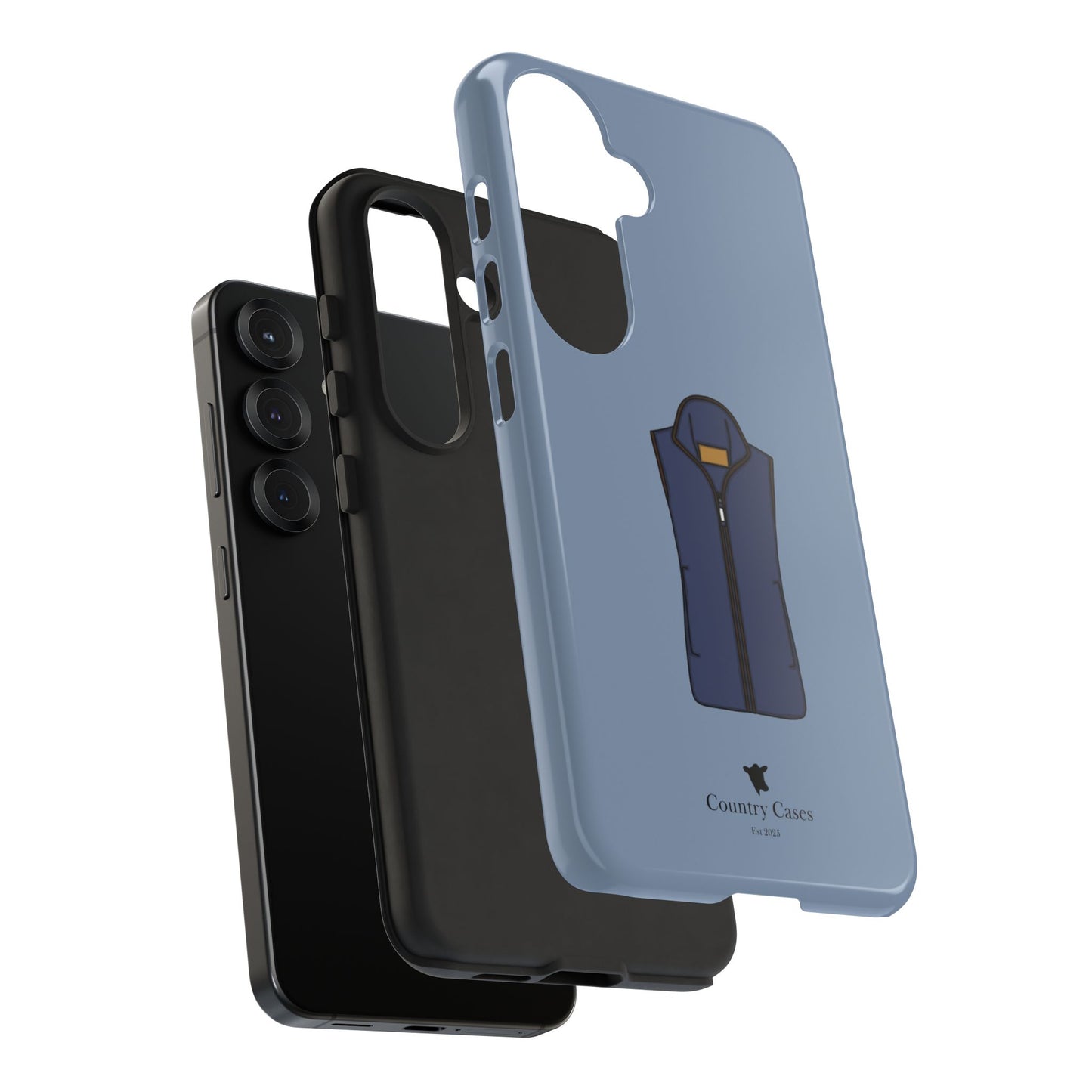 Android blue waistcoat case