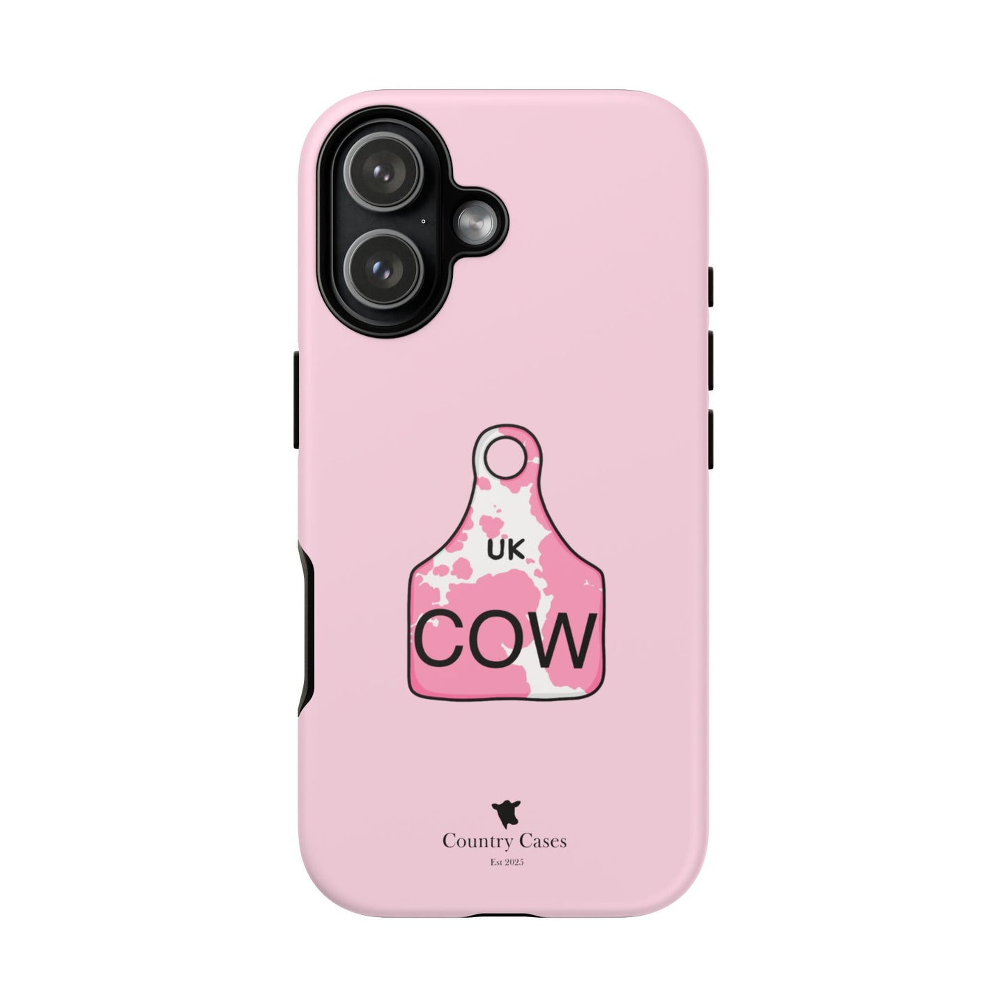 Pink ear tag case