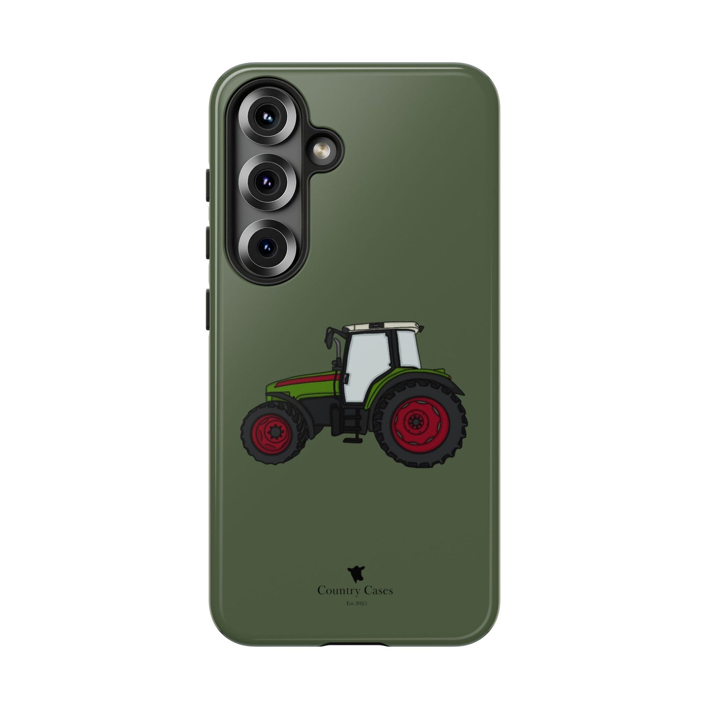 Android green tractor case