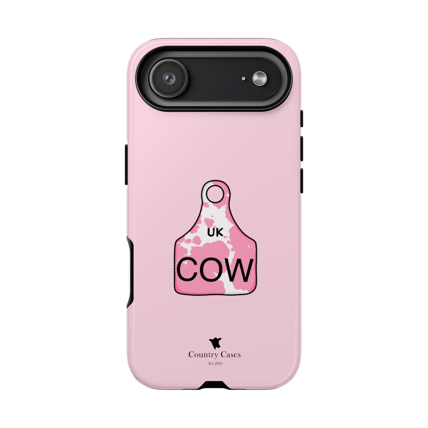 Pink ear tag case