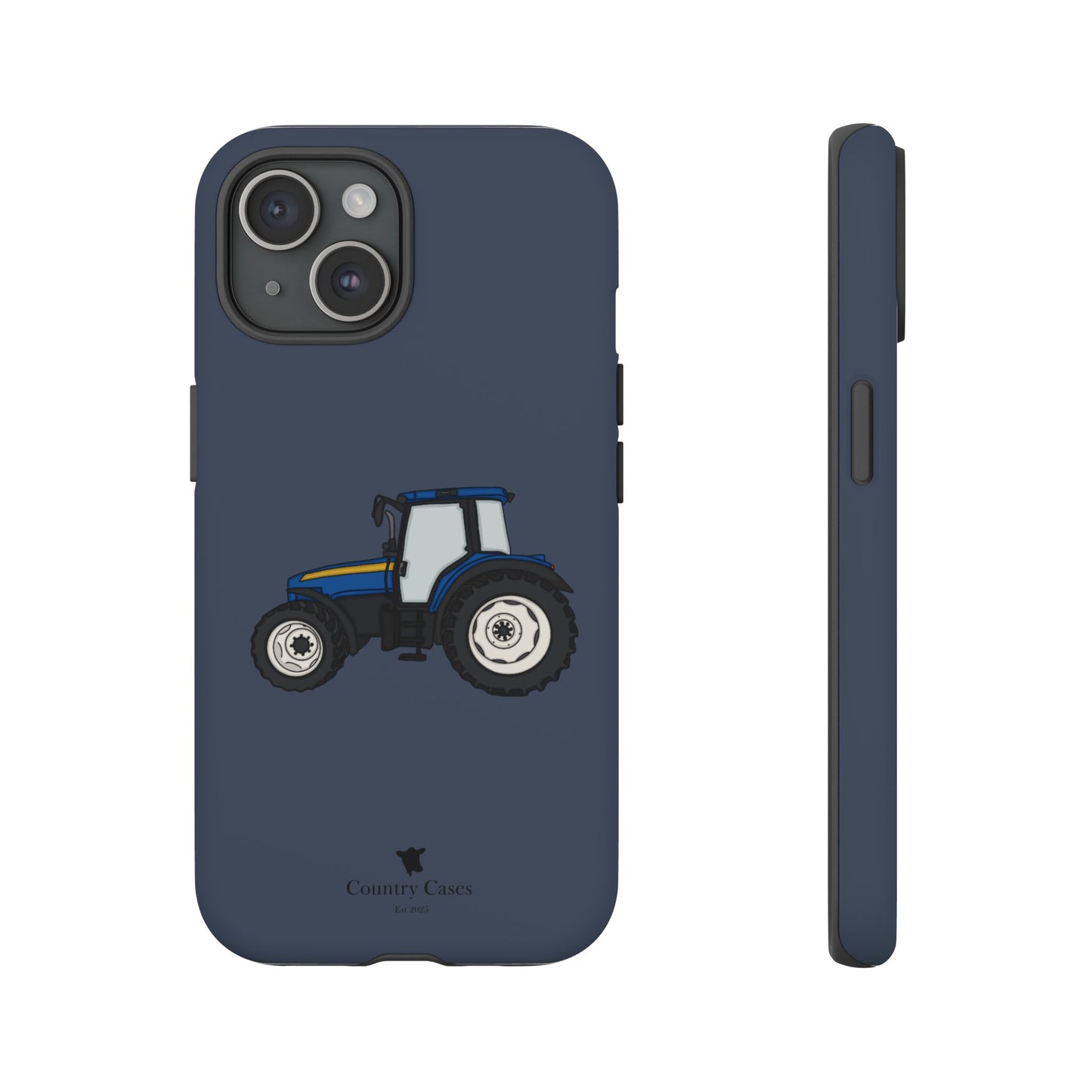 Blue tractor case