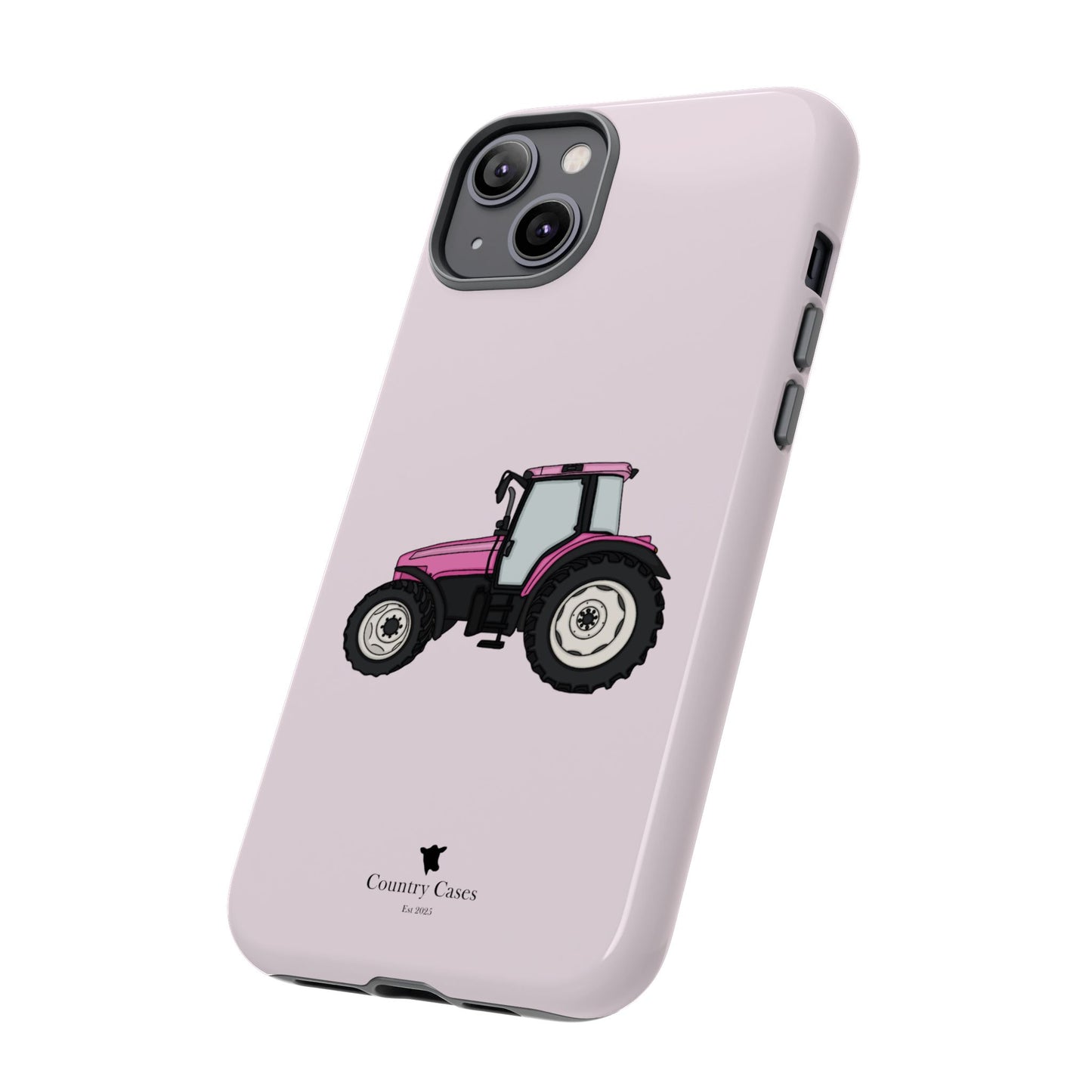 Pink tractor case