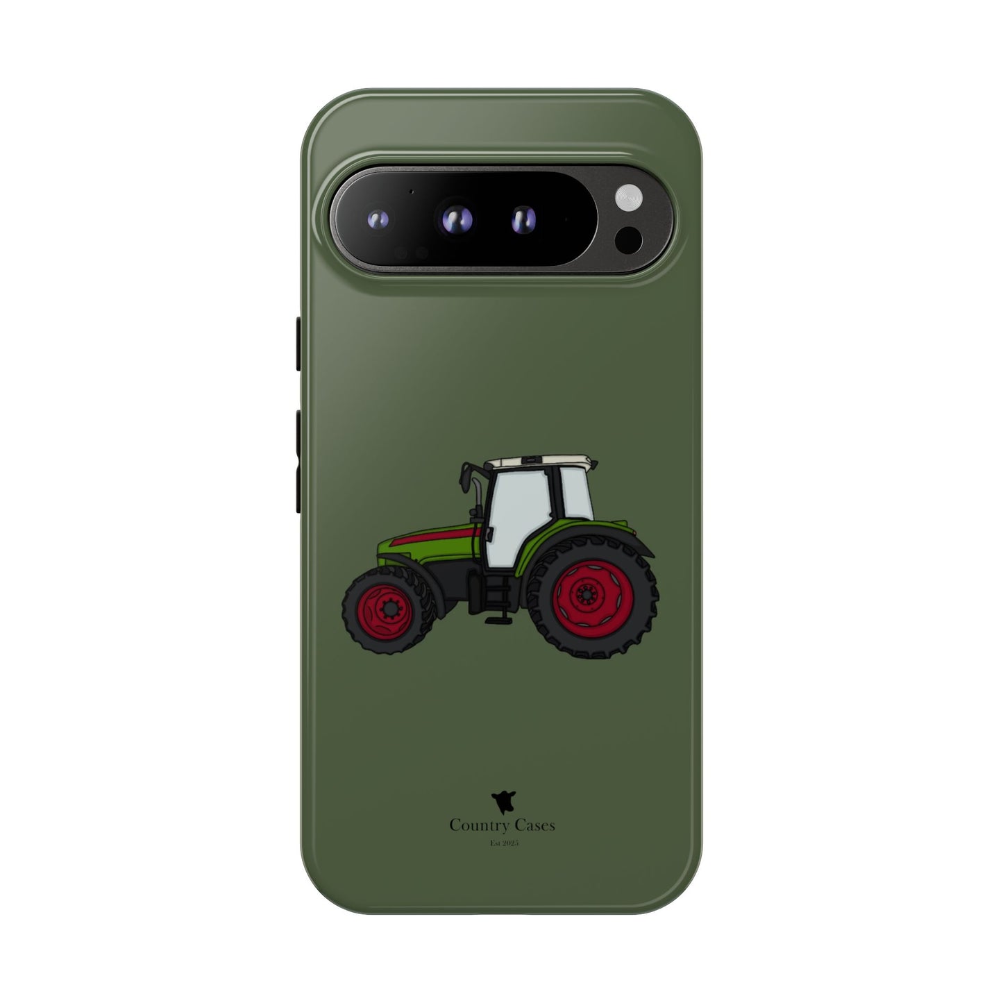 Android green tractor case