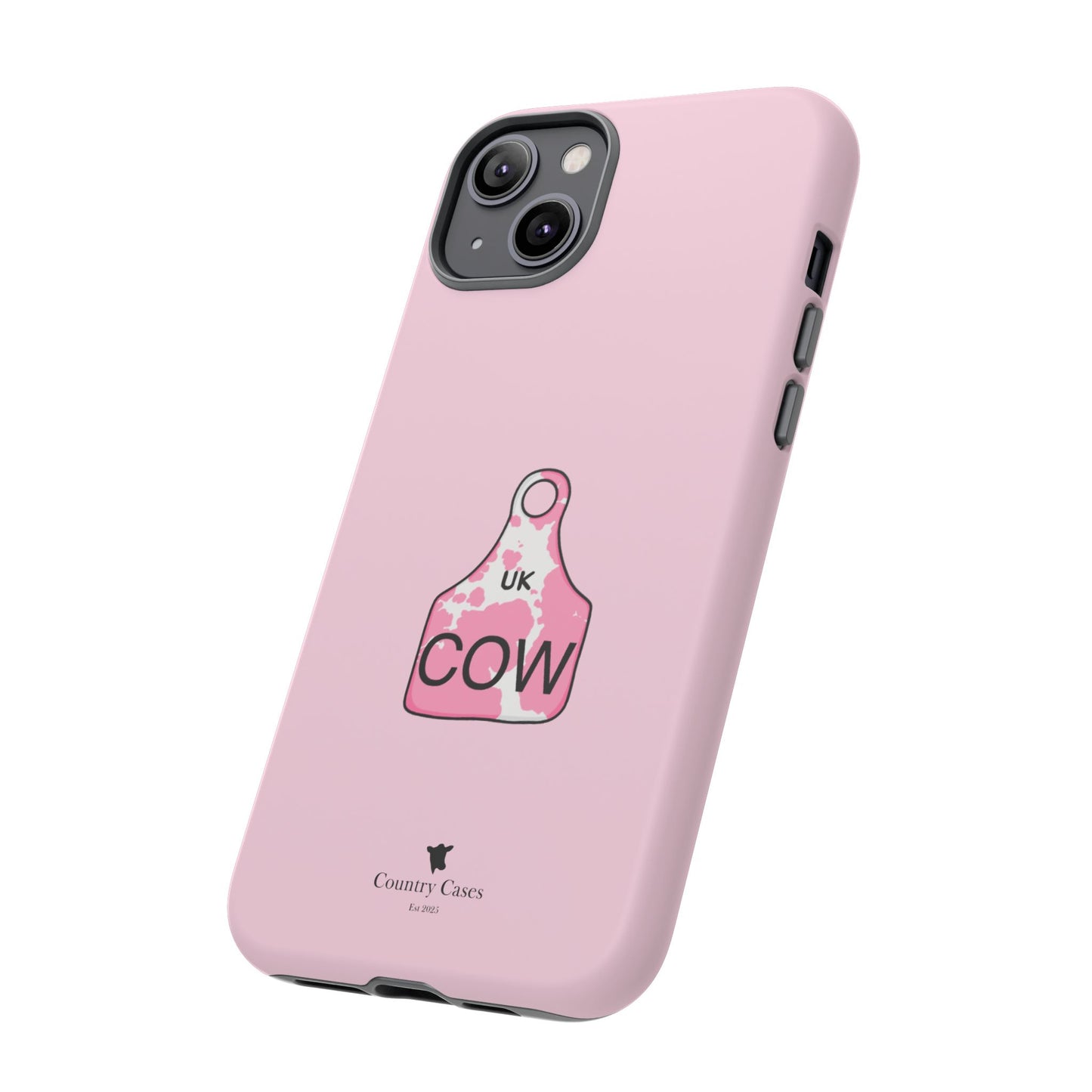 Pink ear tag case