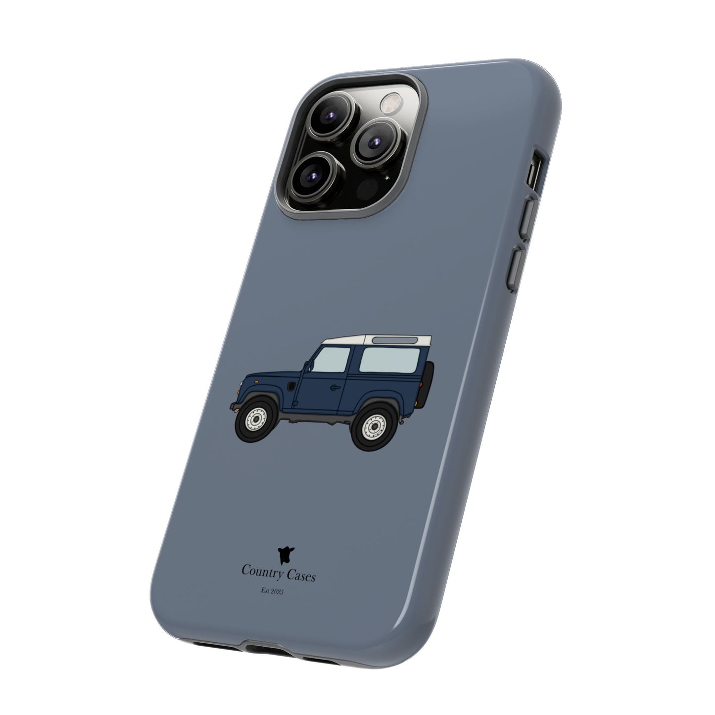 Blue landy phone case