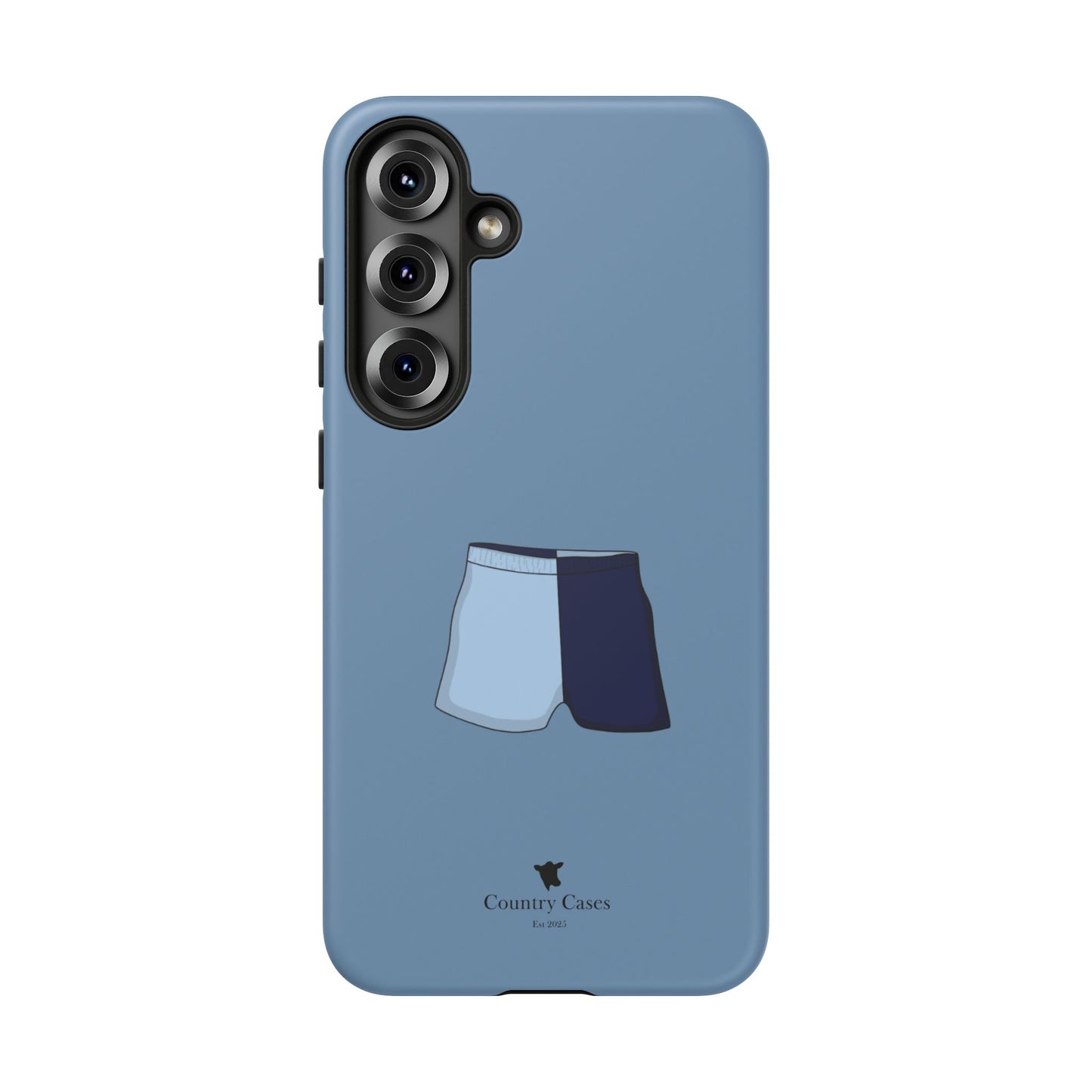 Android blue two toned short case