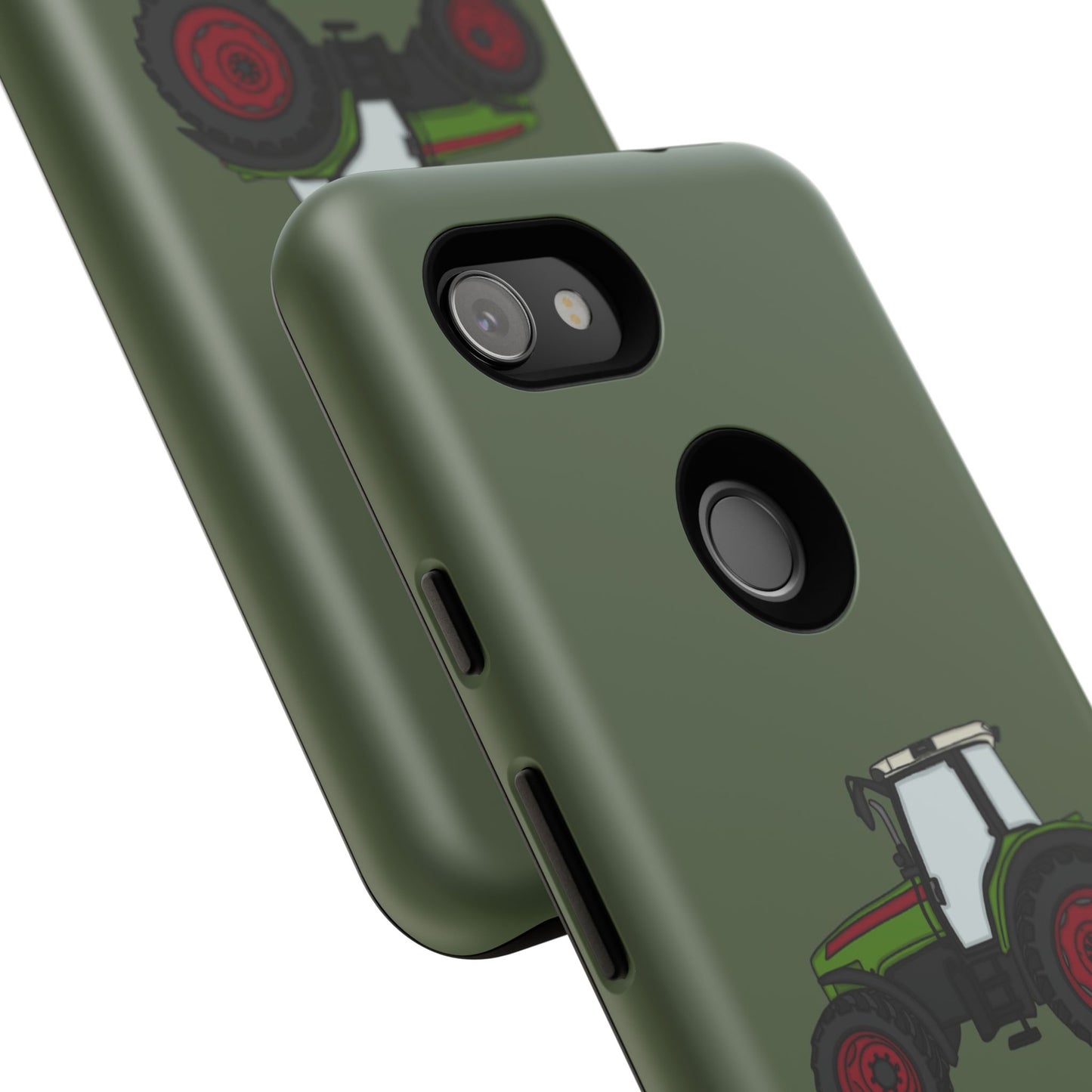 Android green tractor case