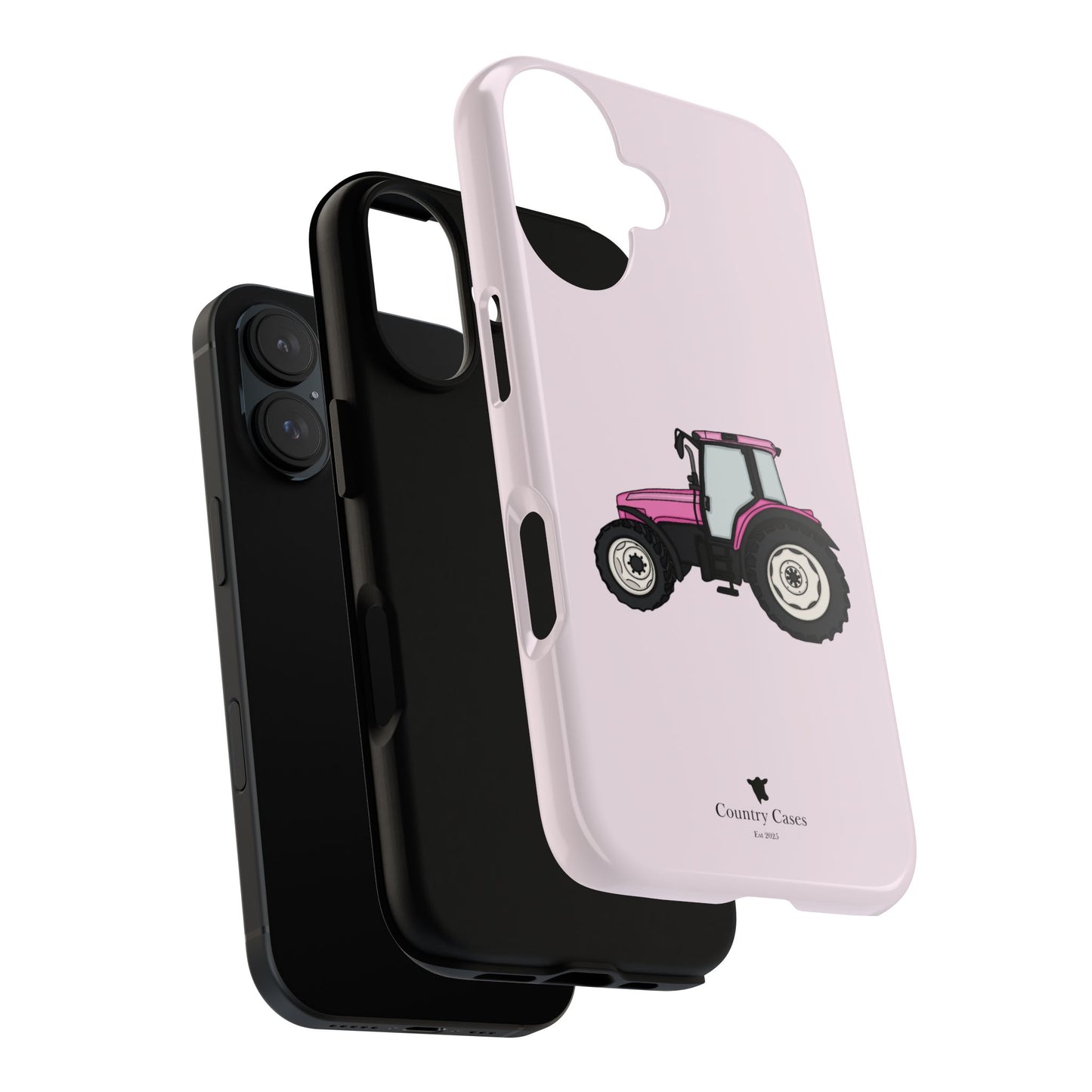 Pink tractor case