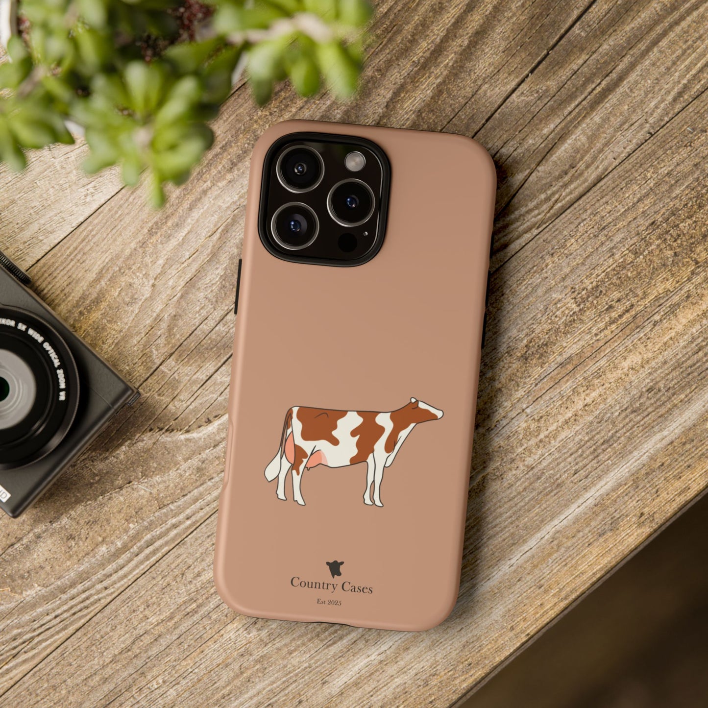 Red and white Holstein case