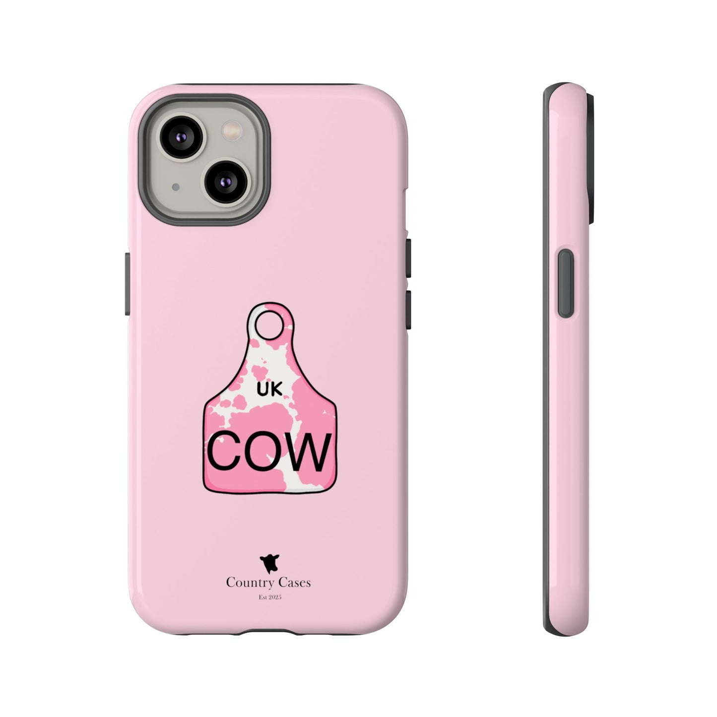 Pink ear tag case