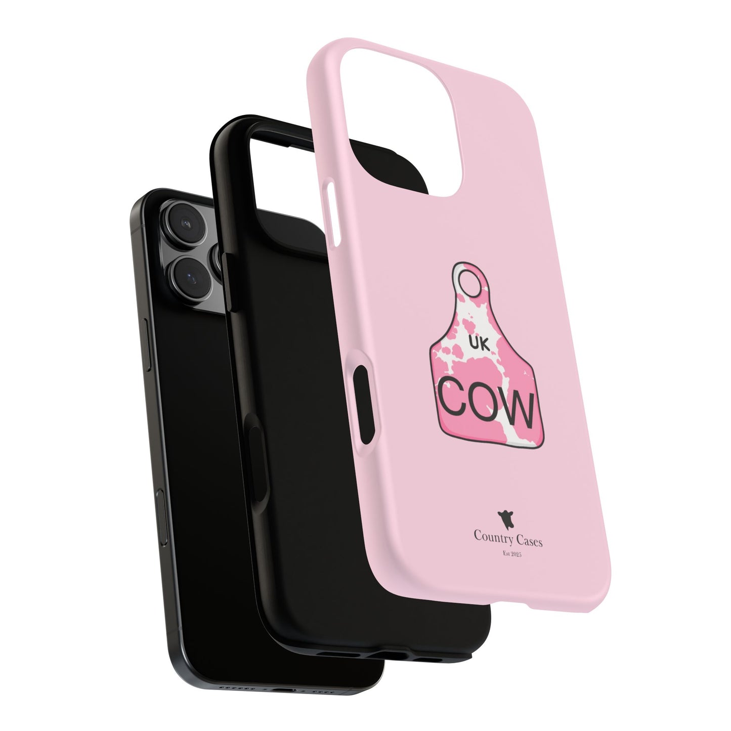 Pink ear tag case
