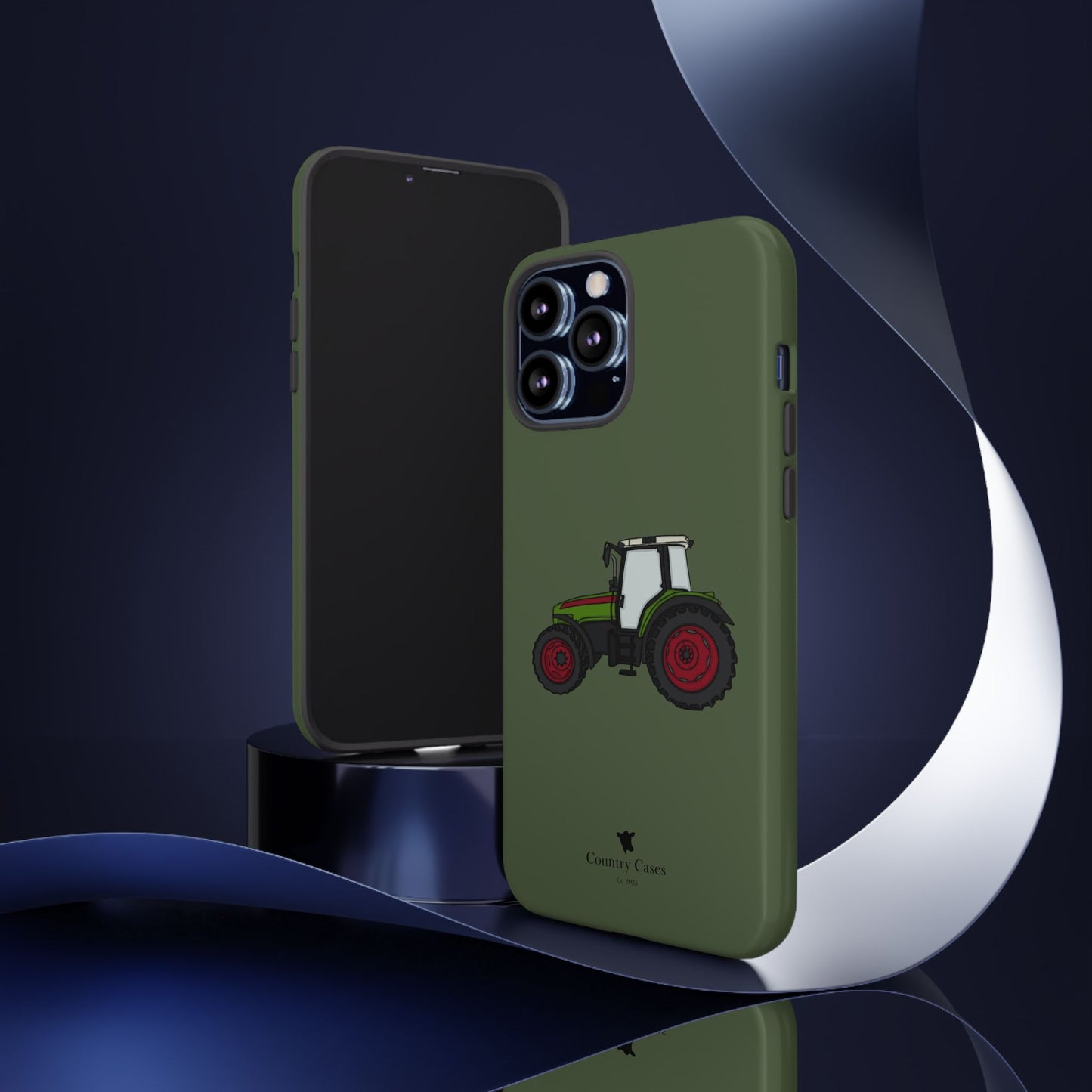 Green tractor case