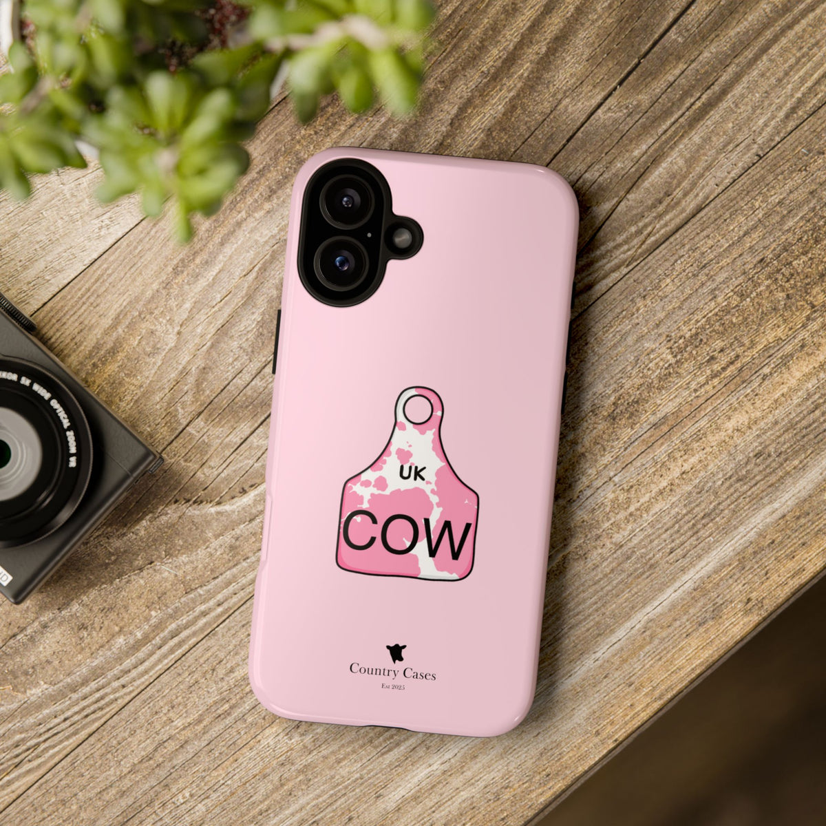 Pink Ear Tag Case