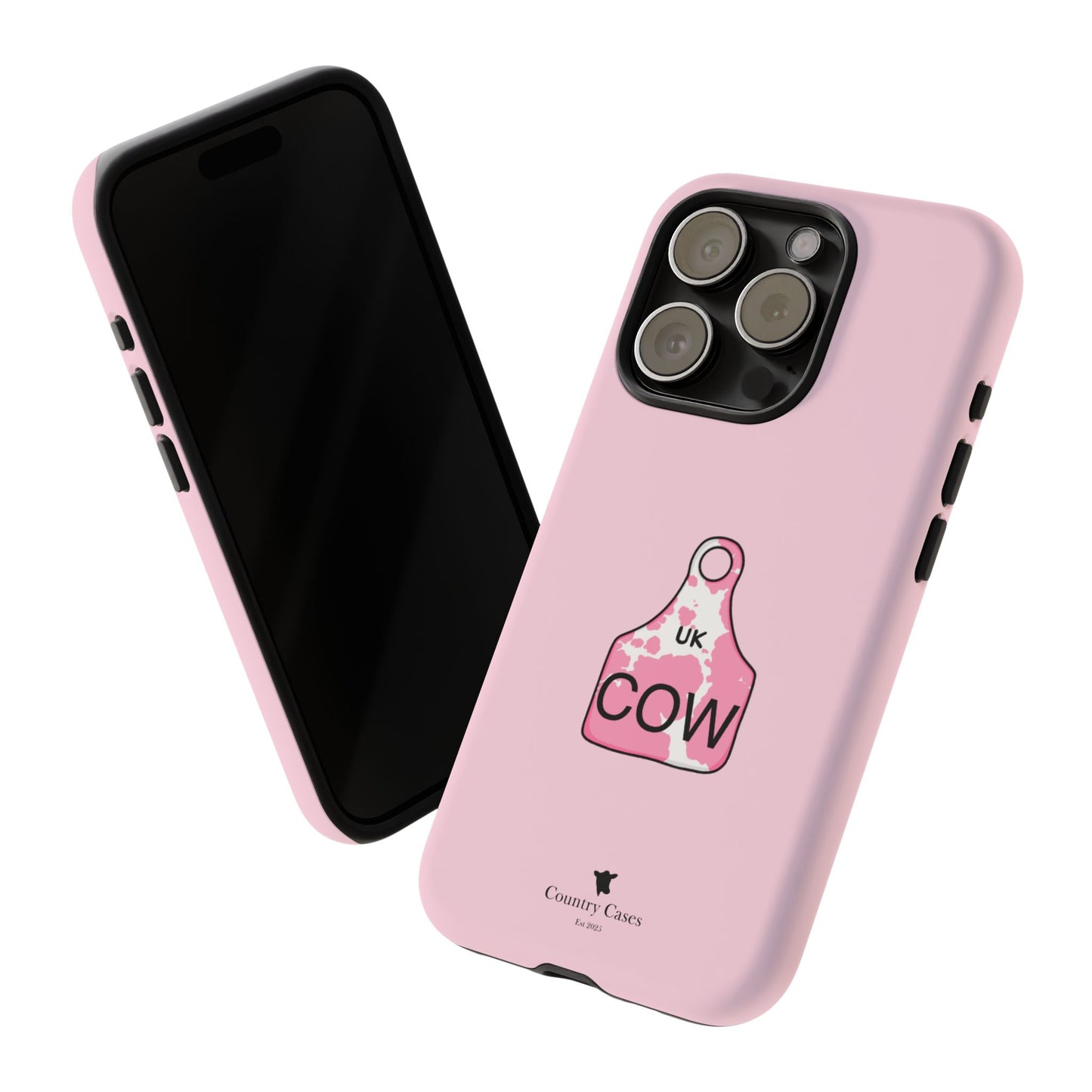 Pink ear tag case