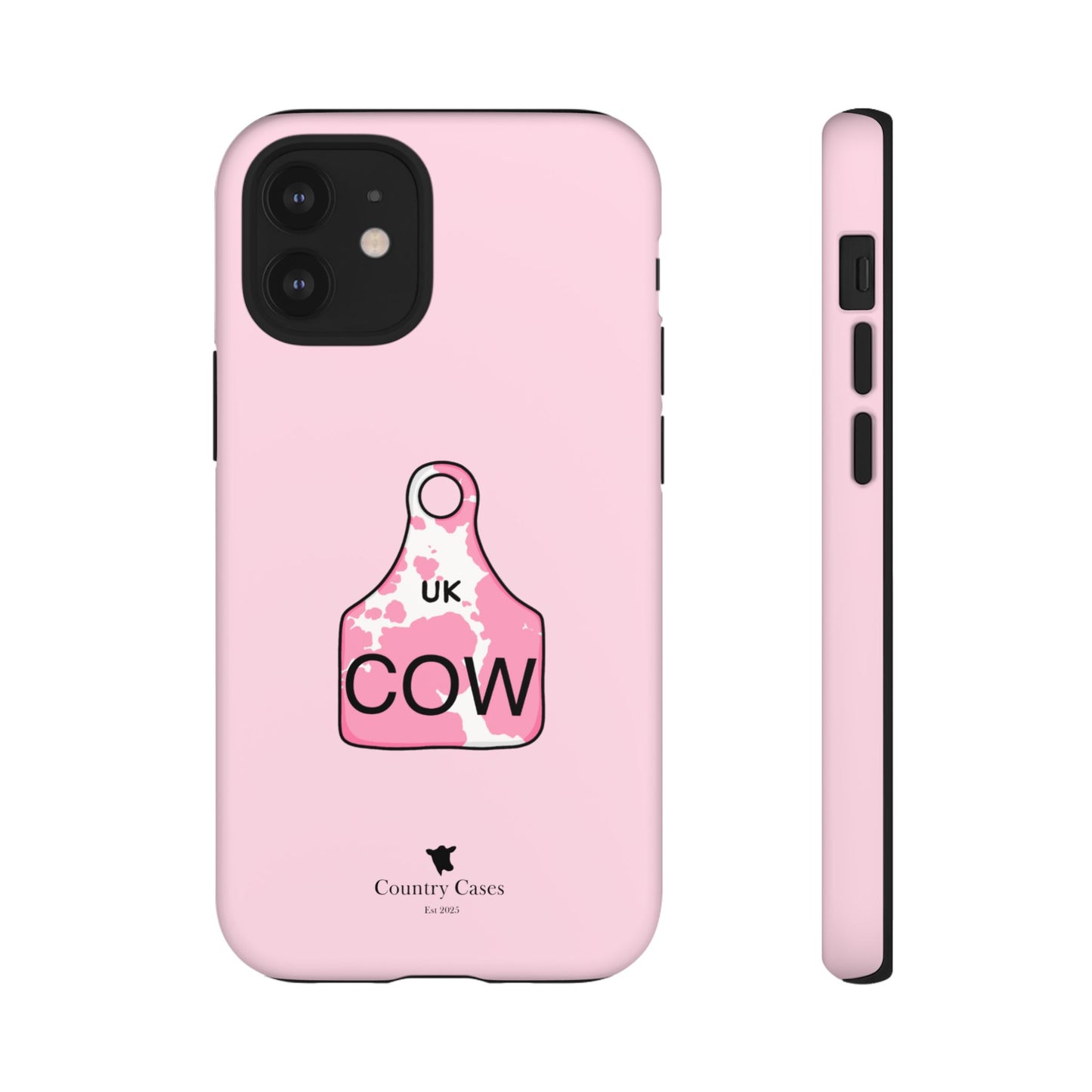 Pink ear tag case
