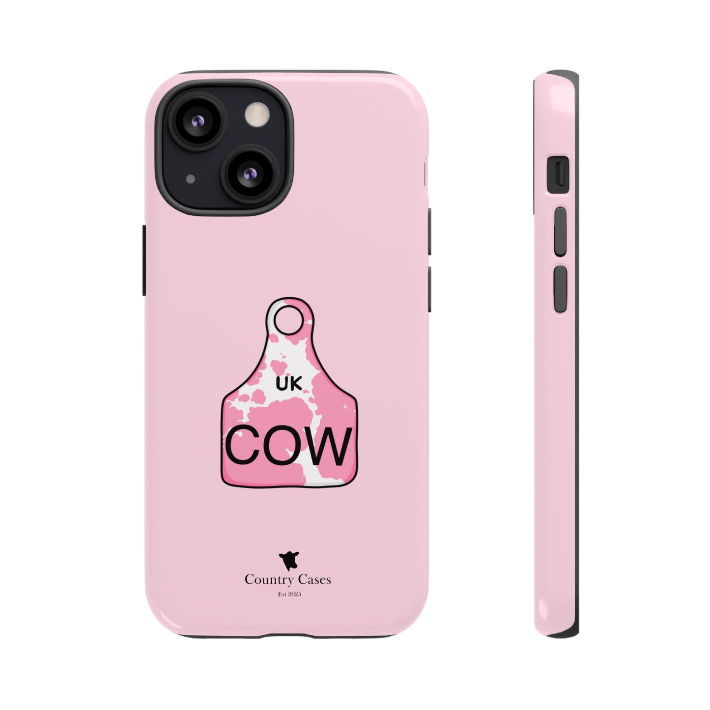 Pink ear tag case