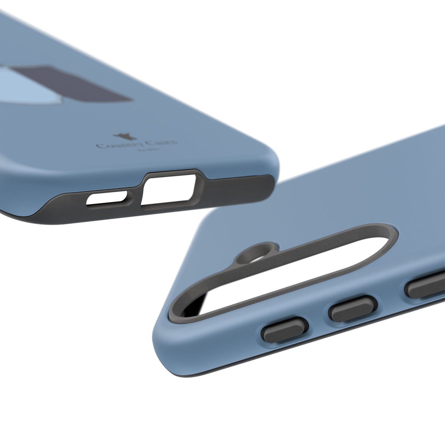 Android blue two toned short case