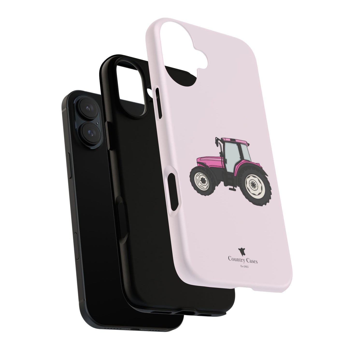 Pink tractor case