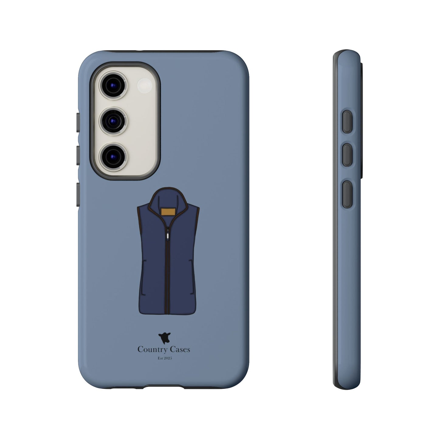 Android blue waistcoat case