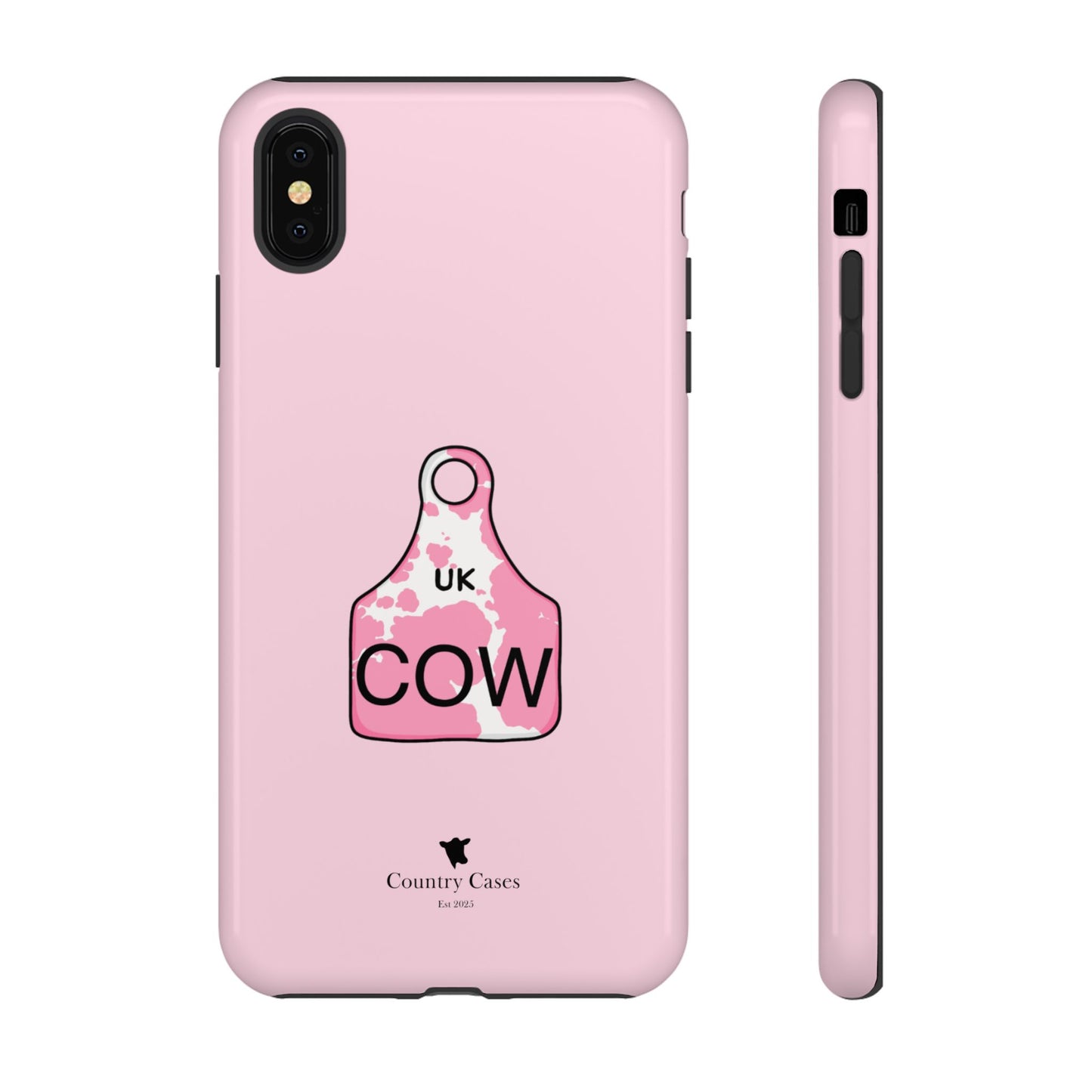 Pink ear tag case