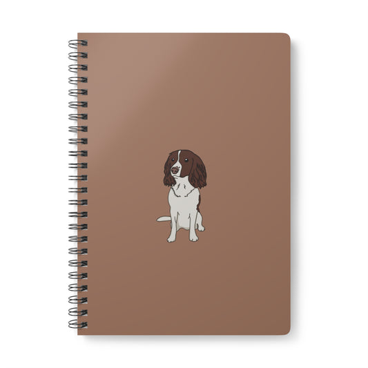 Brown spaniel notebook