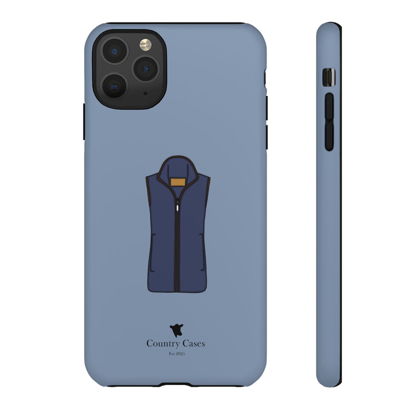 Blue fleece case
