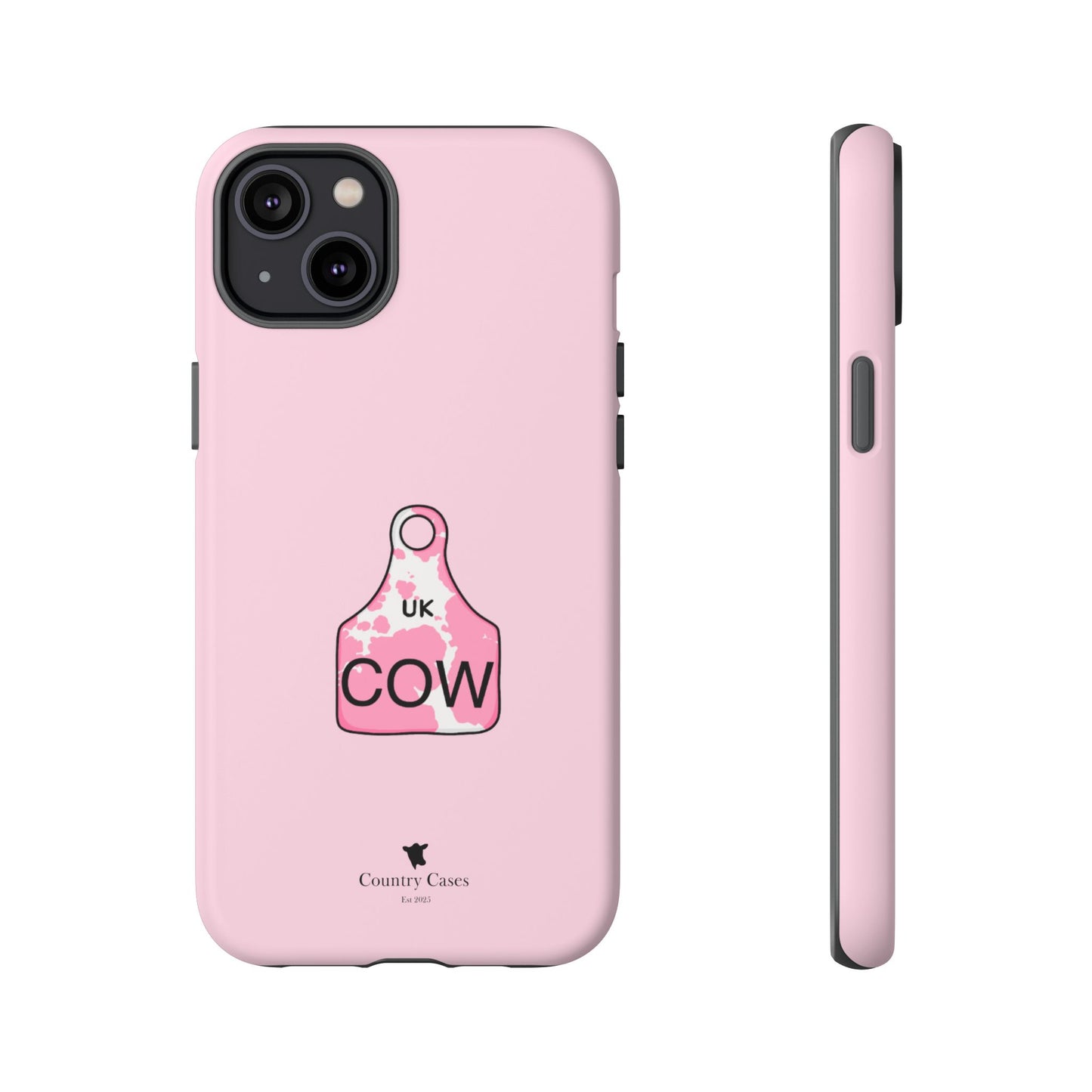 Pink ear tag case