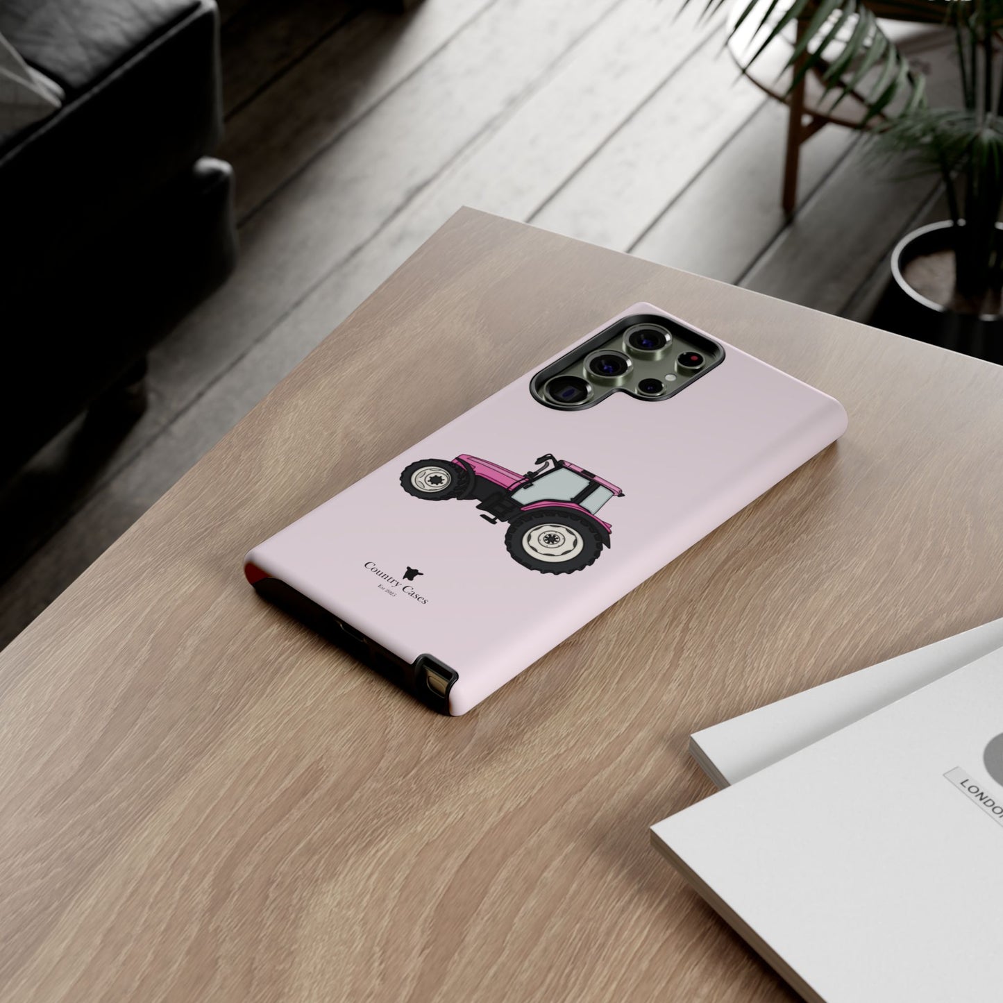 Android pink tractor case
