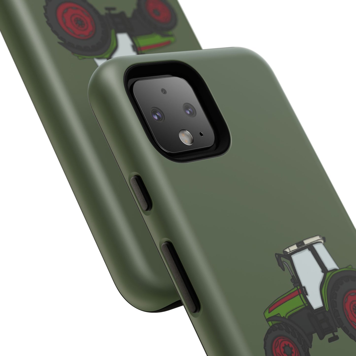 Android green tractor case
