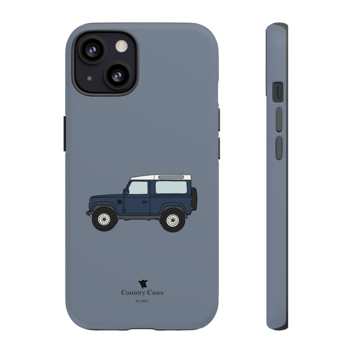 Blue landy phone case