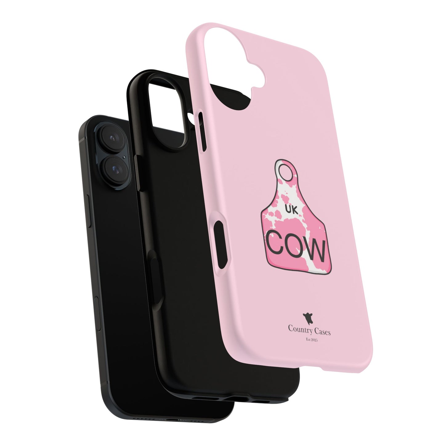 Pink ear tag case