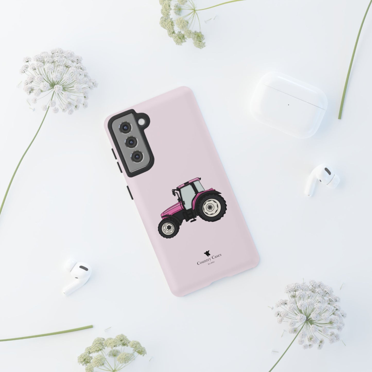 Android pink tractor case