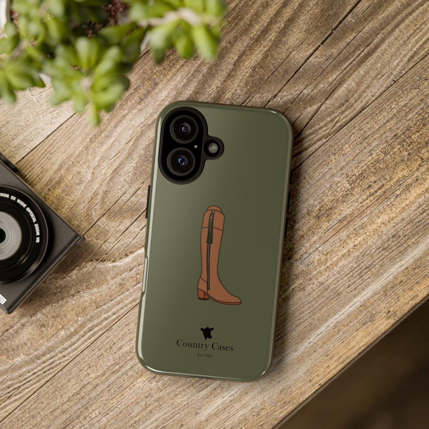 Green country boot case