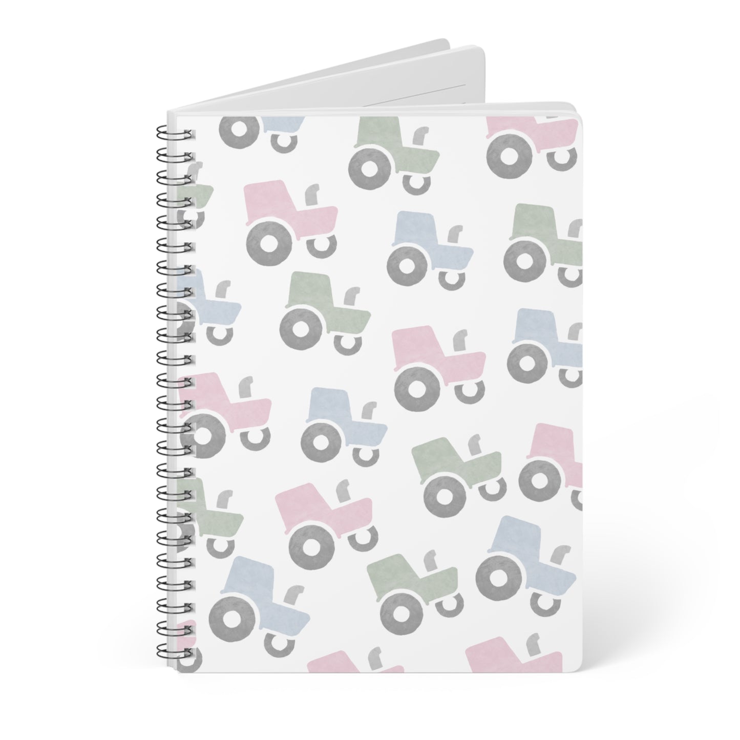 Pastel Tractor Notebook